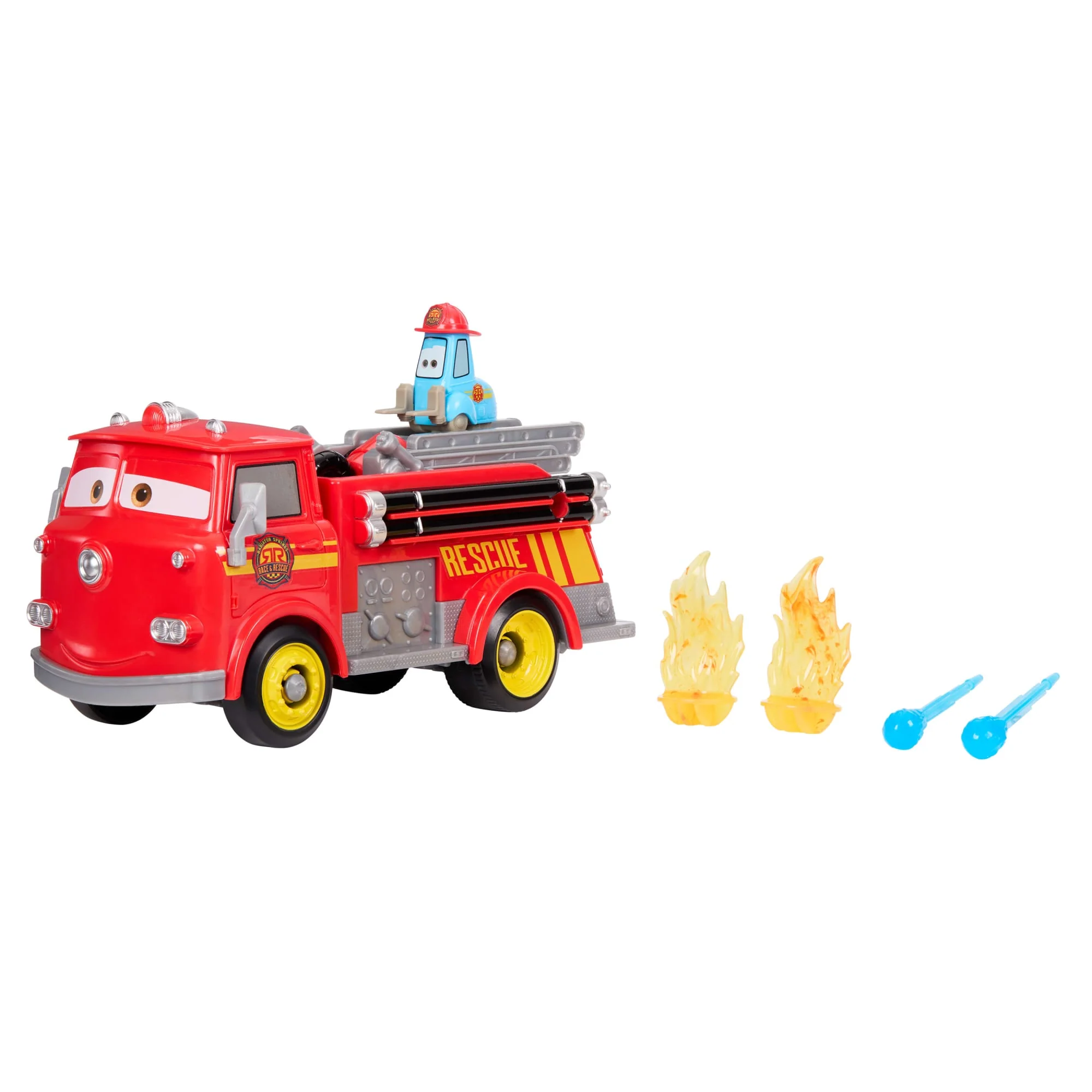 Conjunto Rojo Y Guido Rescate A Toda Máquina En Radiador Springs De Disney Pixar Cars, Incluye Accesorios - Image 5