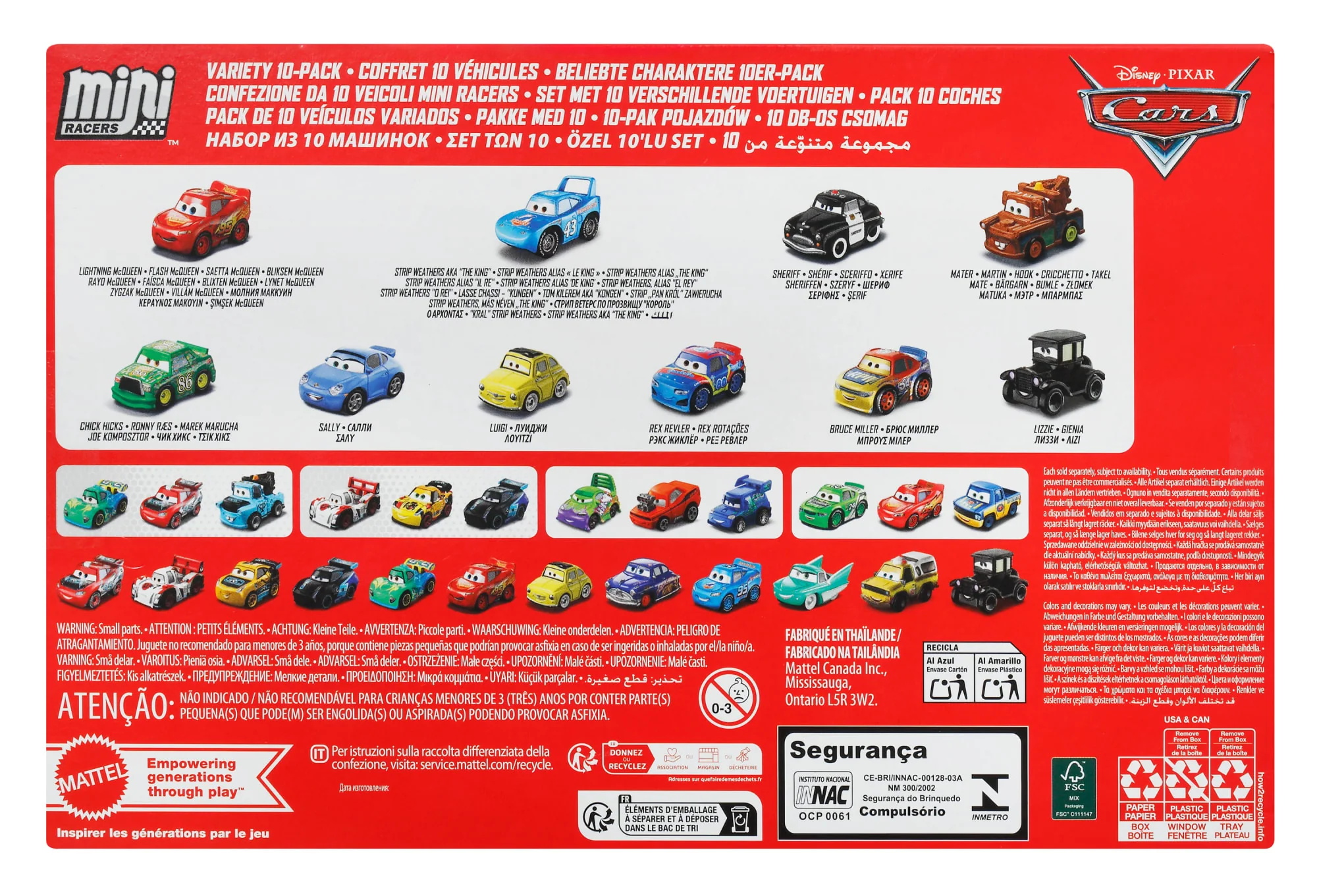 Disney · Pixar-Coffret 10 Véhicules Cars-Mini Racers Inspirés Du Film - Image 2