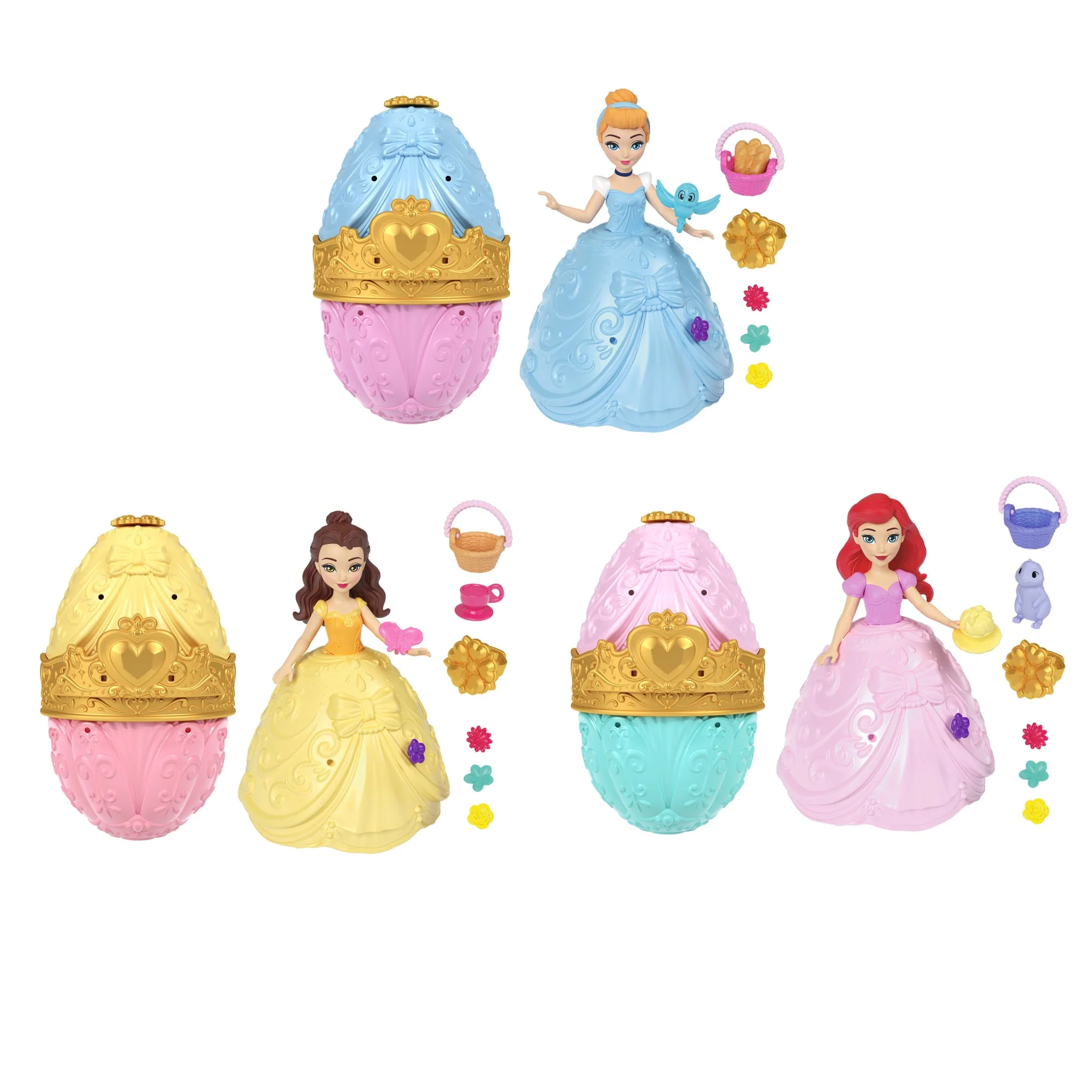 Huevo De Pascua Sorpresa De Disney Princesas Con 1 Minimuñeca, 2 Faldas Y 10 Accesorios (Los Estilos Pueden Variar) - Image 4