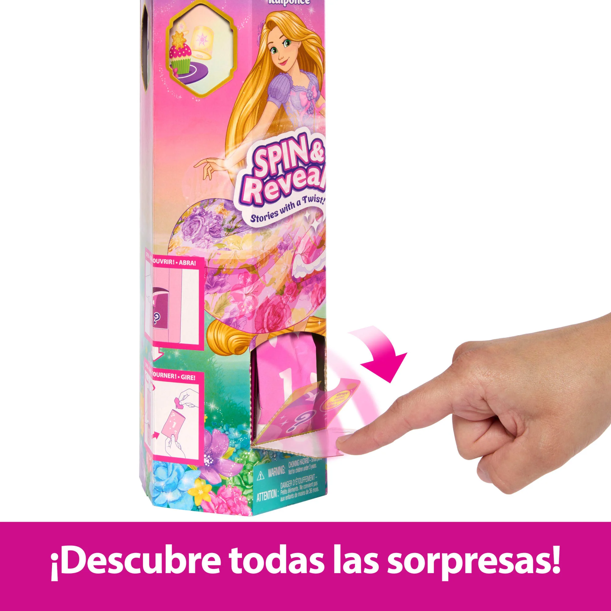 Muñeca De Moda Rapunzel Spin & Reveal De Disney Princesas Y Accesorios Con 11Sorpresas - Image 4