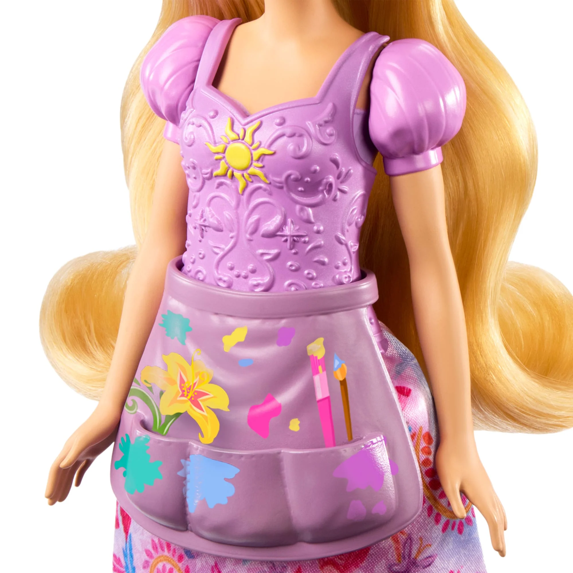 Disney Princess 2-In-1-Geschichten Rapunzel-Modepuppe Mit 2 Oberteilen Zum Anklipsen, 2 Röcken Und 9 Accessoires - Image 5