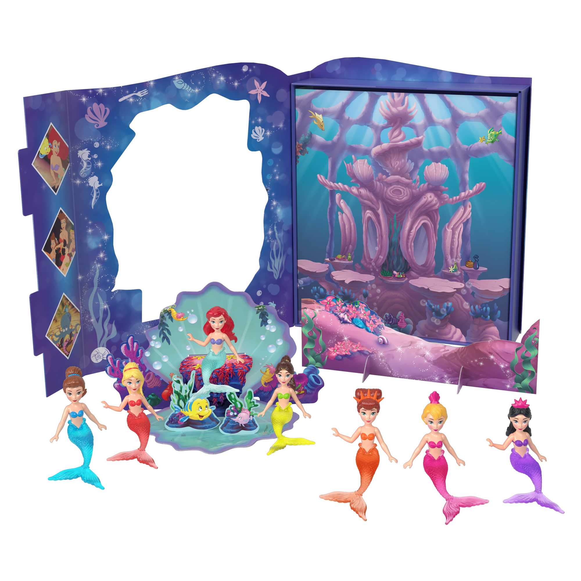 Disney Princess Toys, Ariel & Sisters Mermaid Story Set - Image 2