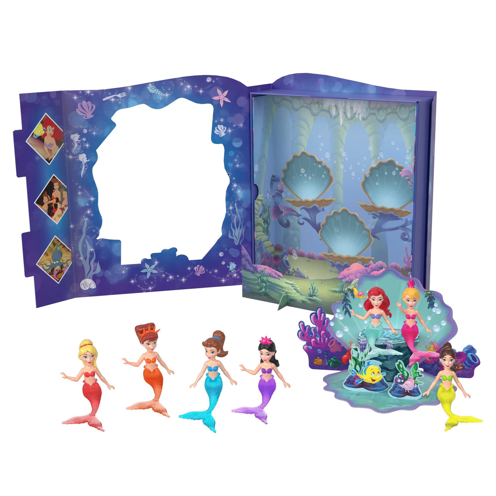 Disney Princess Toys, Ariel & Sisters Mermaid Story Set - Image 5
