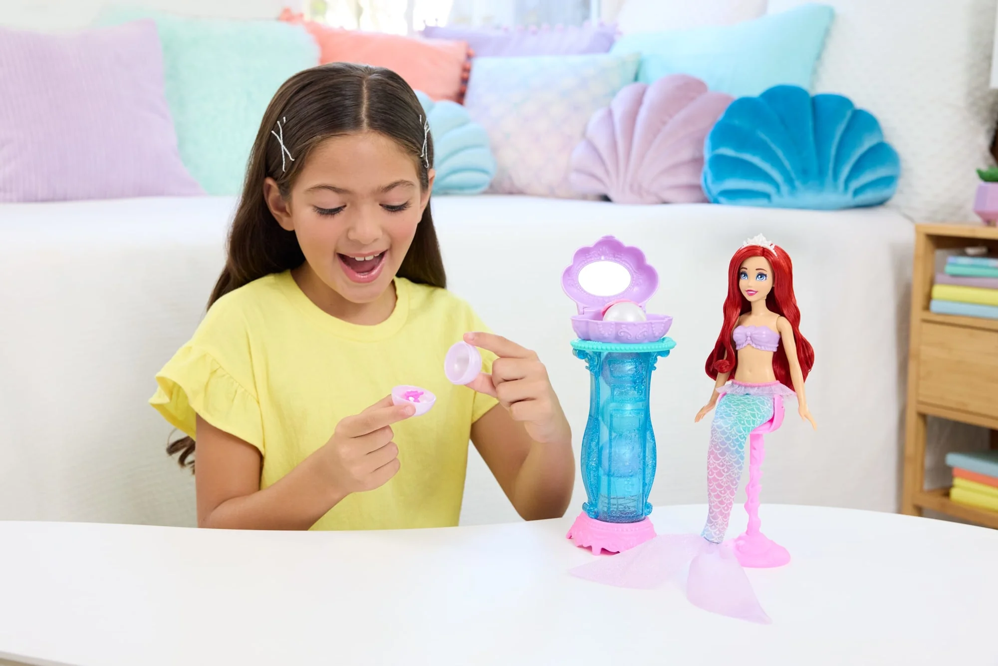 Disney Princess Arielka Muszelkowa toaletka Zestaw, lalka i akcesoria Zabawka 3+ - Image 2