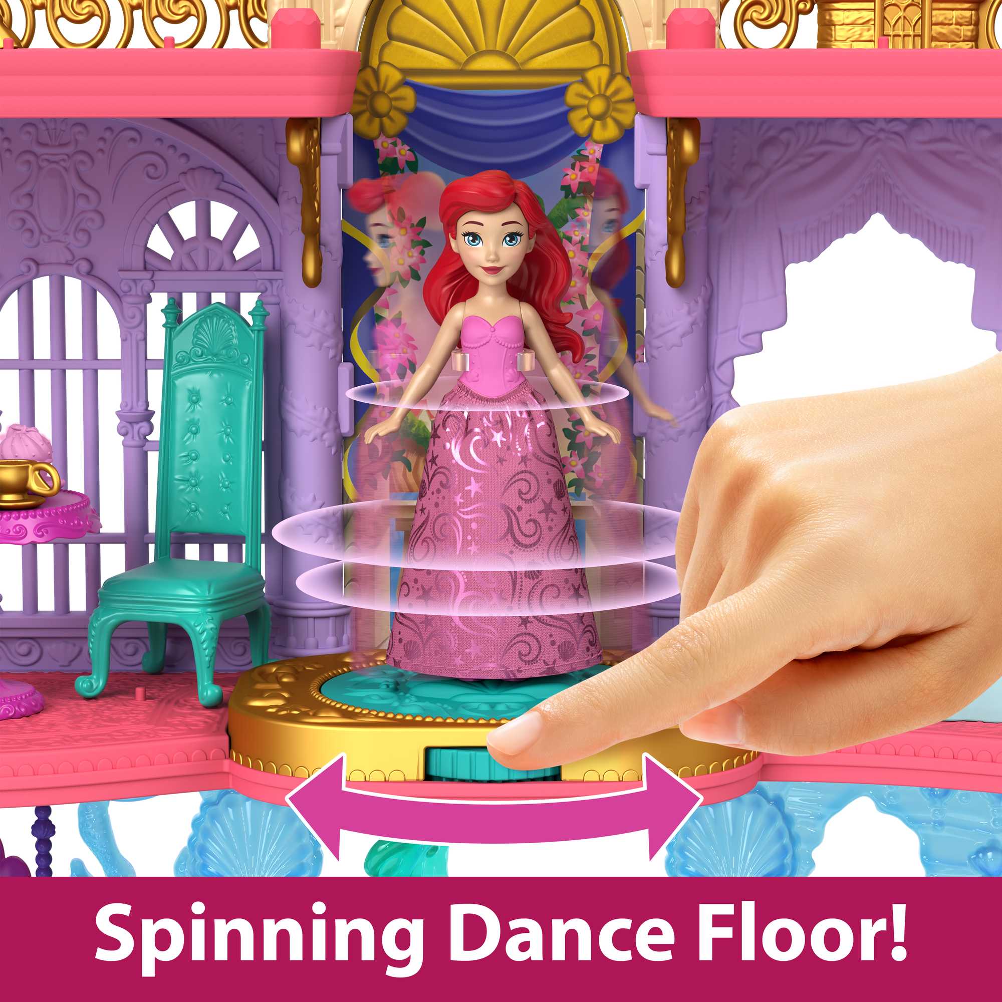 Disney Princess Toys, Ariel's Stacking Castle, Gifts For Kids - Image 3