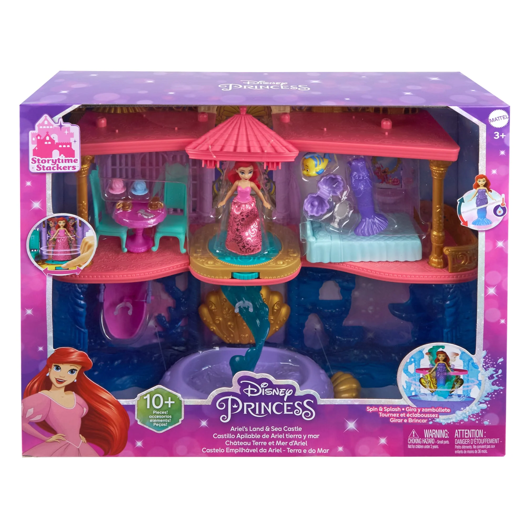 Disney Princess Toys, Ariel's Stacking Castle, Gifts For Kids - Image 6