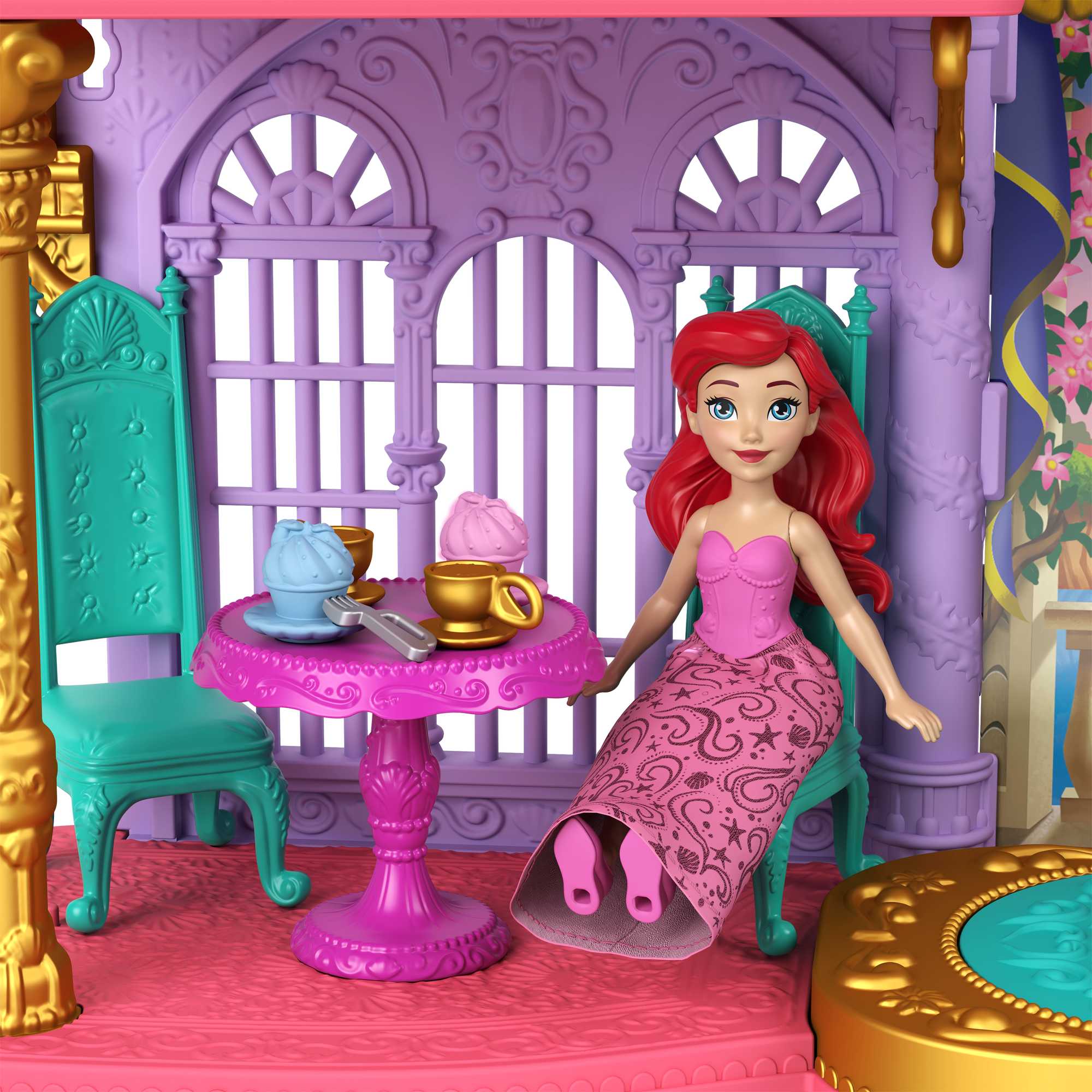Juguetes De Disney Princesas, Castillo Apilable De Ariel, Regalos Para Niños Y Niñas - Image 4