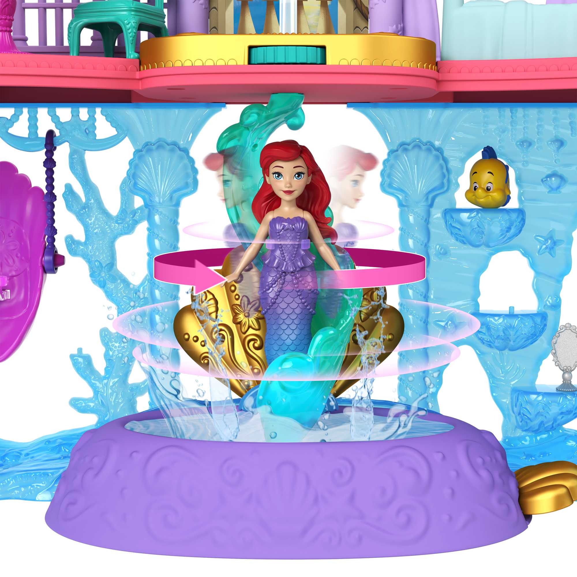 Juguetes De Disney Princesas, Castillo Apilable De Ariel, Regalos Para Niños Y Niñas - Image 5