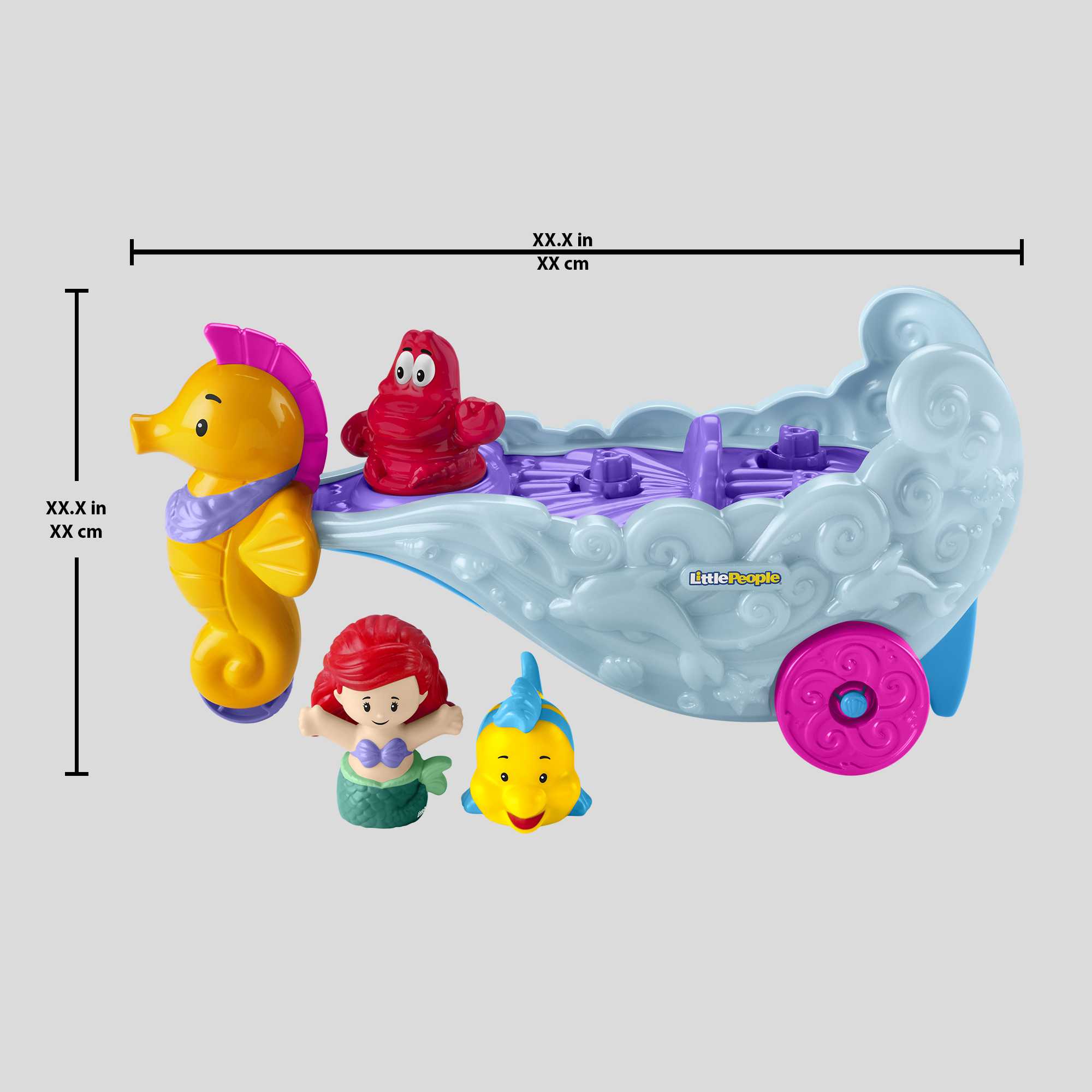 Disney Princess Ariel'S Light-Up Sea Carriage By Little People - Image 7