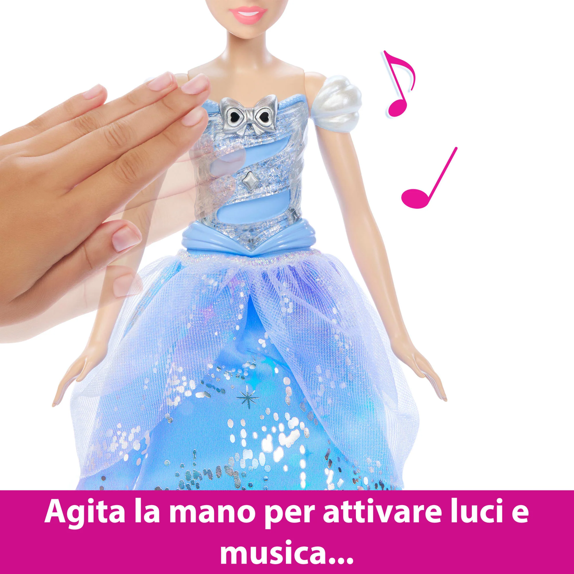 Disney Princess Cenerentola Ballo Incantato Con Luci E Suoni, Bambola Ispirata Al Film - Image 4