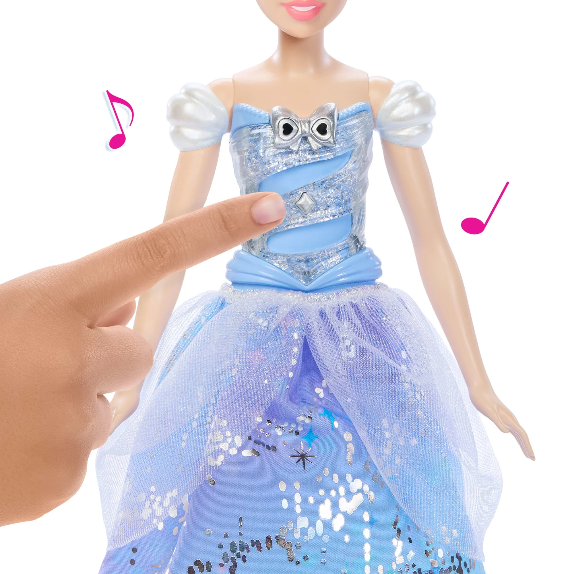 Disney Princess Κούκλα Σταχτοπούτα Με Γιορτινό Φόρεμα, Φώτα & Ήχους, Εμπνευσμένη Από Ταινία - Image 3