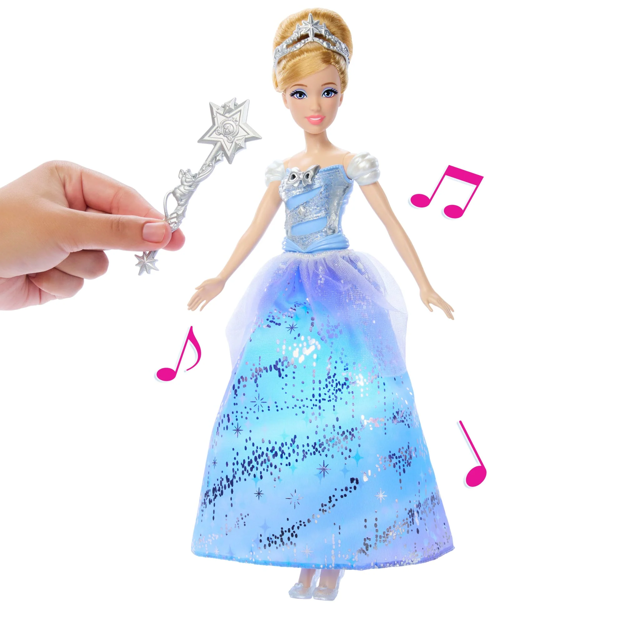 Disney Princess Κούκλα Σταχτοπούτα Με Γιορτινό Φόρεμα, Φώτα & Ήχους, Εμπνευσμένη Από Ταινία - Image 4