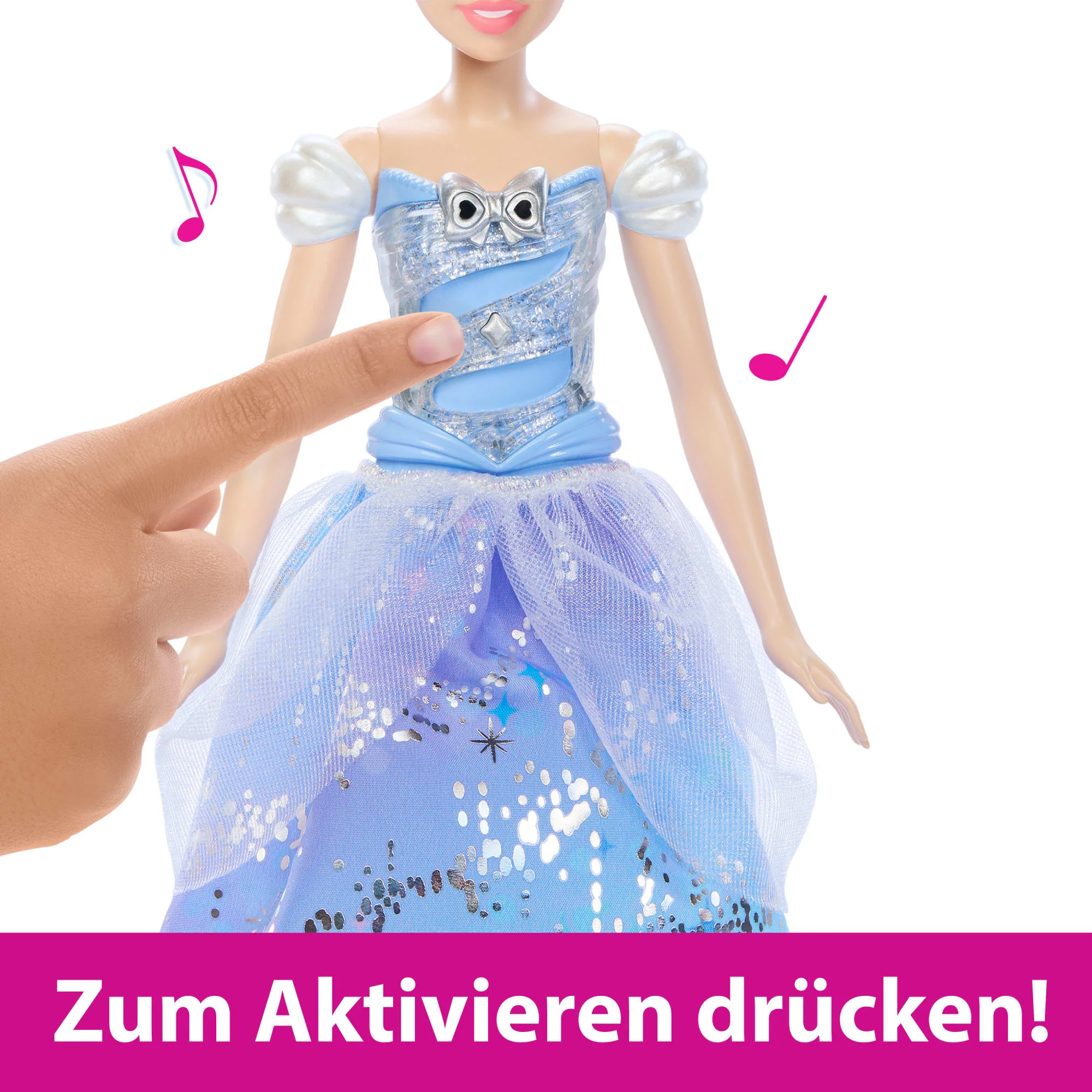 Disney Princess, Cinderella-Modepuppe Im Bezaubernden Ballkleid Mit Licht Und Geräuschen, Vom Film Inspiriert - Image 3