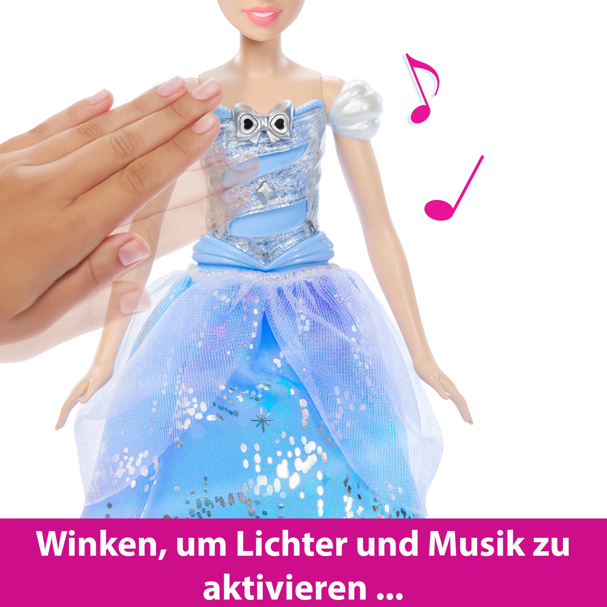 Disney Princess, Cinderella-Modepuppe Im Bezaubernden Ballkleid Mit Licht Und Geräuschen, Vom Film Inspiriert - Image 4
