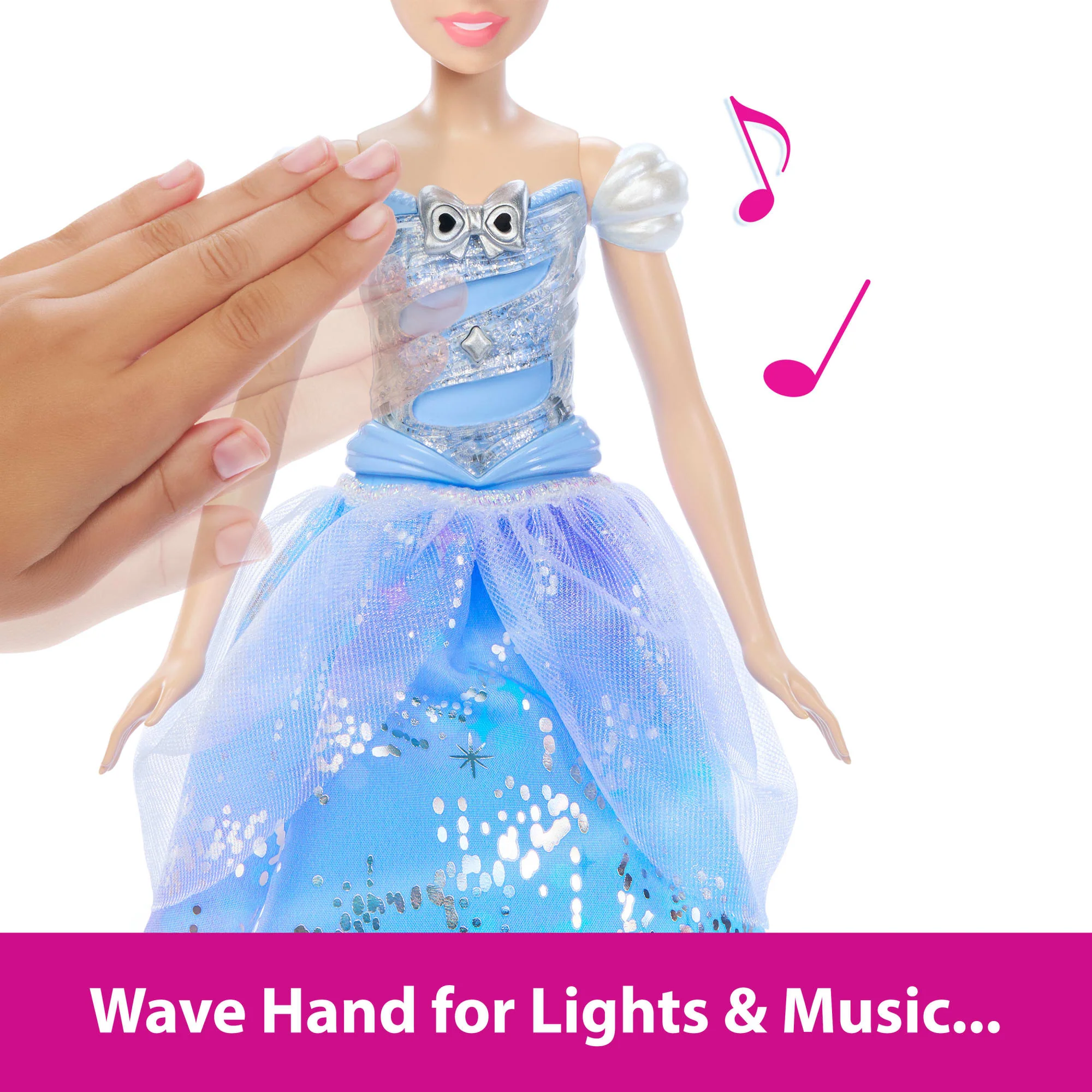 Disney Princess Enchanted Ballgown Cinderella Fashion Doll With Lights & Sounds, Inspired By Movie - Image 3