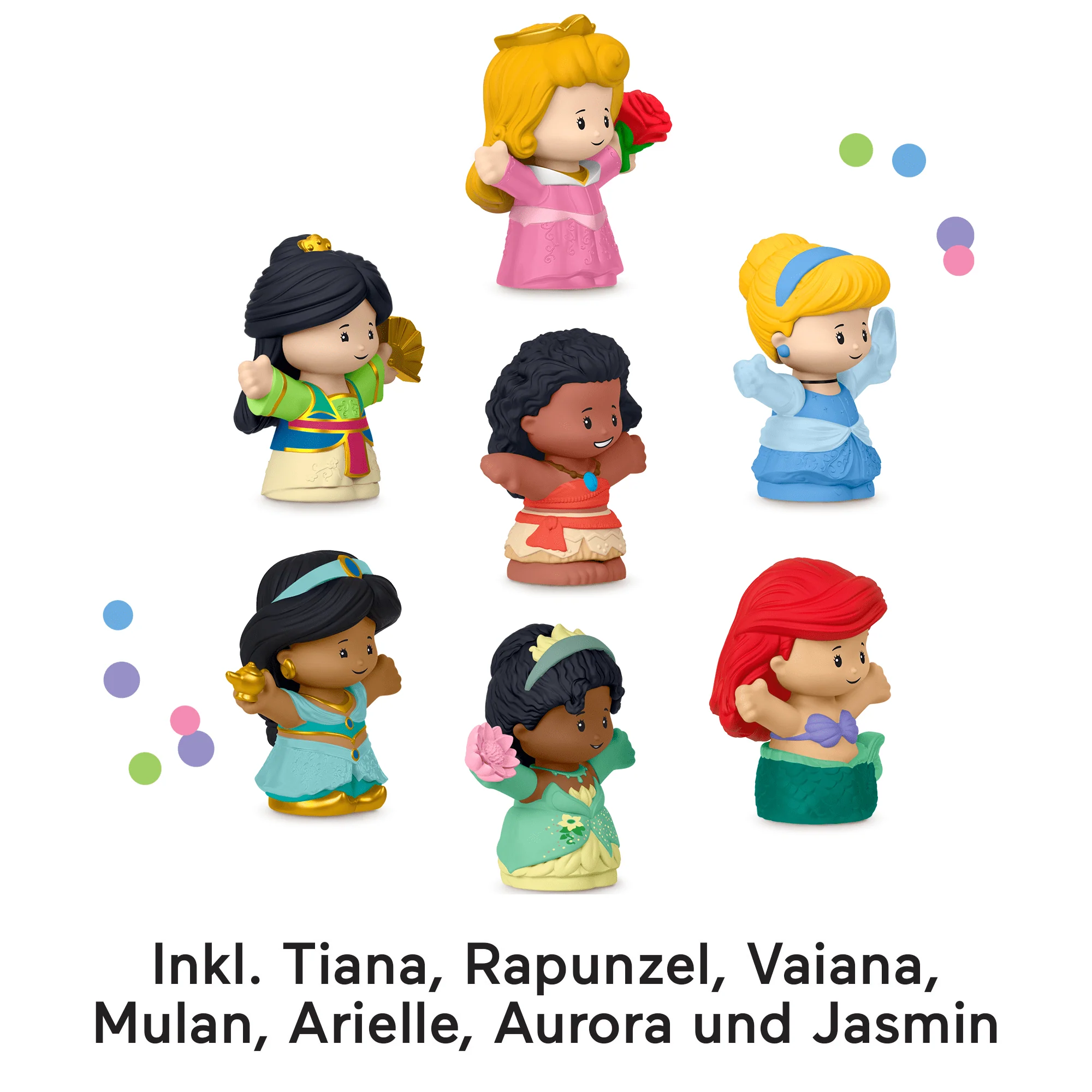 Fisher-Price Little People Disney Princess Spielzeug, 7Er-Figurenpack Für Klein- Und Vorschulkinder - Image 3
