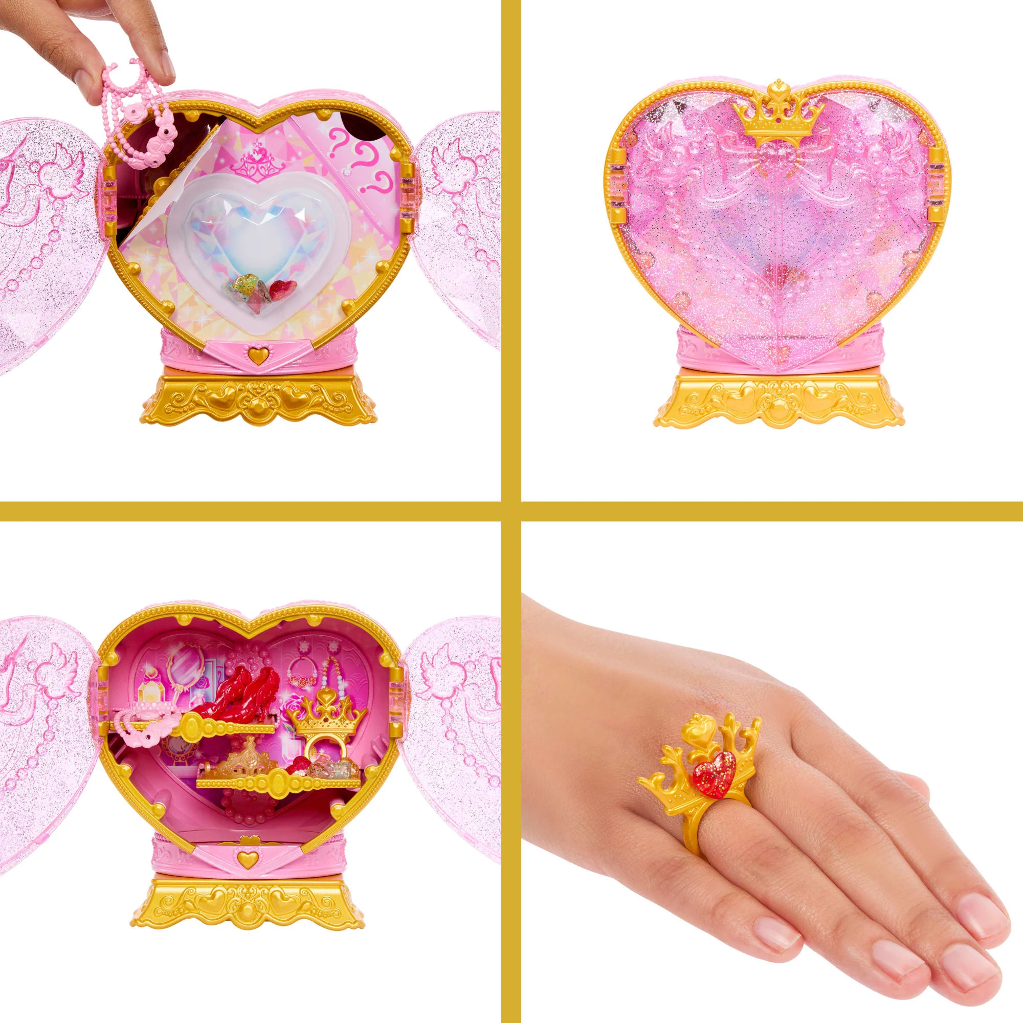 Disney Princess Jewel Reveal Belle, Bambola Alla Moda Con 8 Sorprese Tra Cui Portagioie E Accessori - Image 6