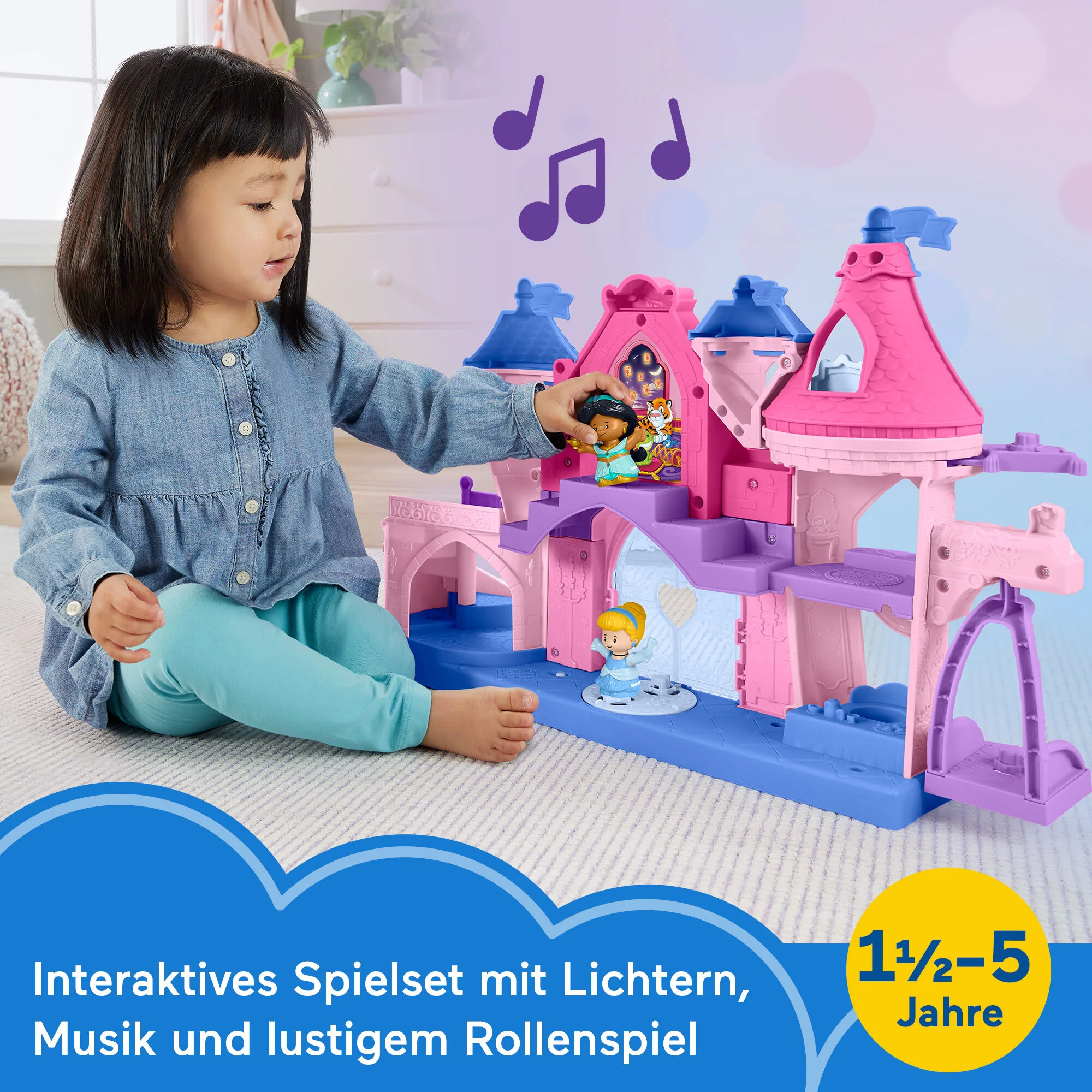 Fisher-Price Little People Disney Prinzessin Magisches Tanzschloss - Image 2