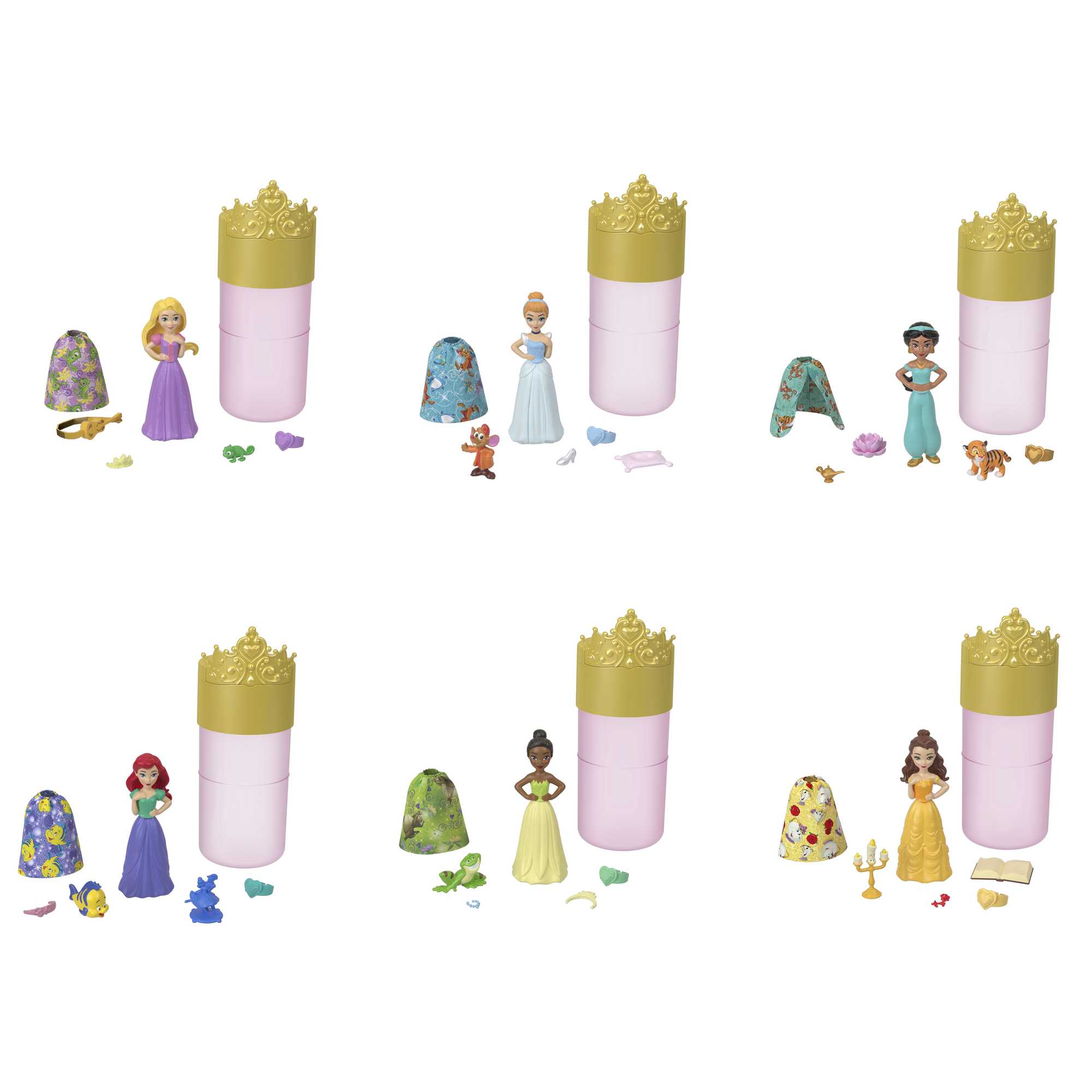 Disney Princess Color Reveal Serie Amicizia, Bambole Con 6 Sorprese - Image 2