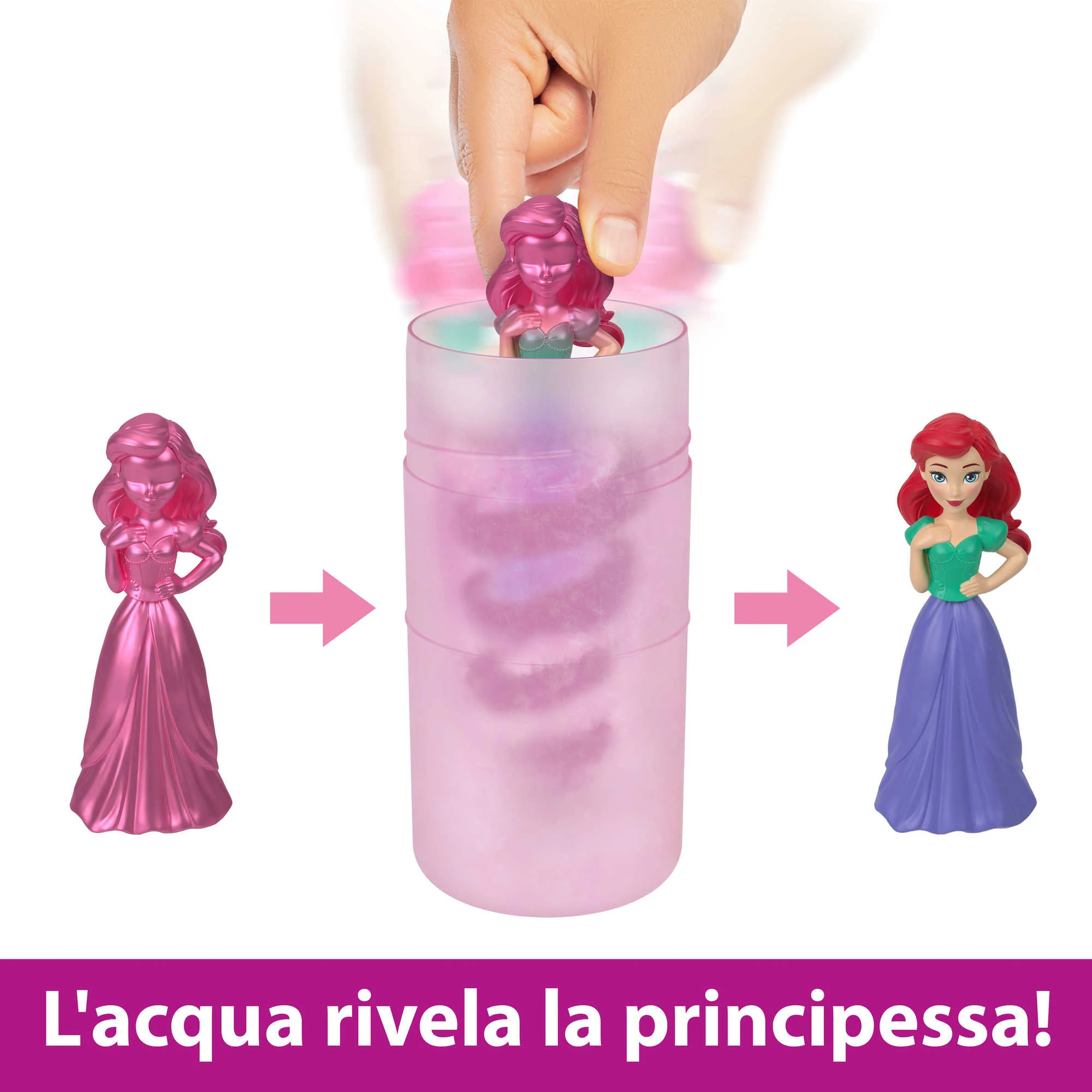 Disney Princess Color Reveal Serie Amicizia, Bambole Con 6 Sorprese - Image 4