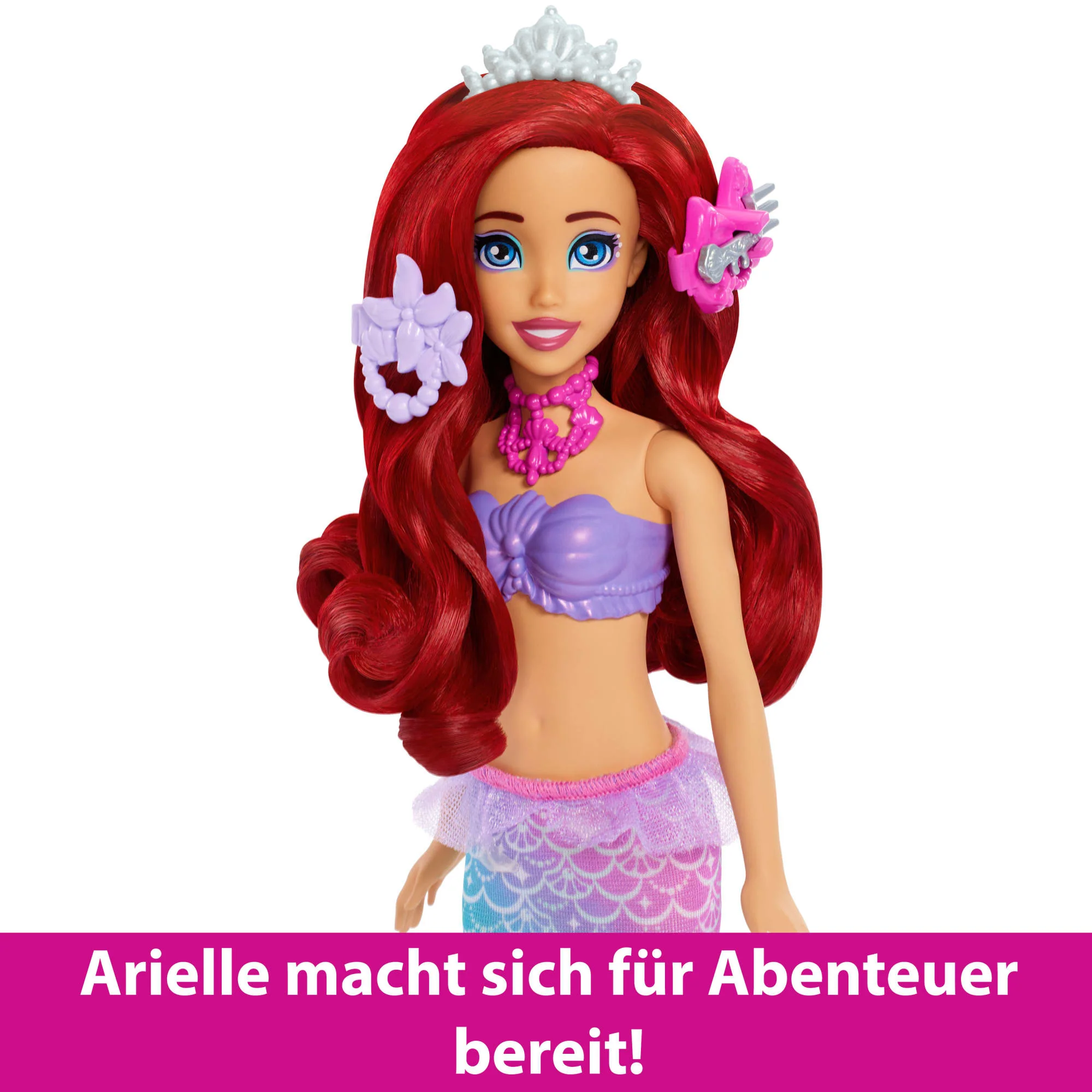 Disney Princess Schminkmuschel Meerjungfrau-Arielle-Modepuppe & Schminktisch Mit 5 Pop-Up-Überraschungen - Image 4