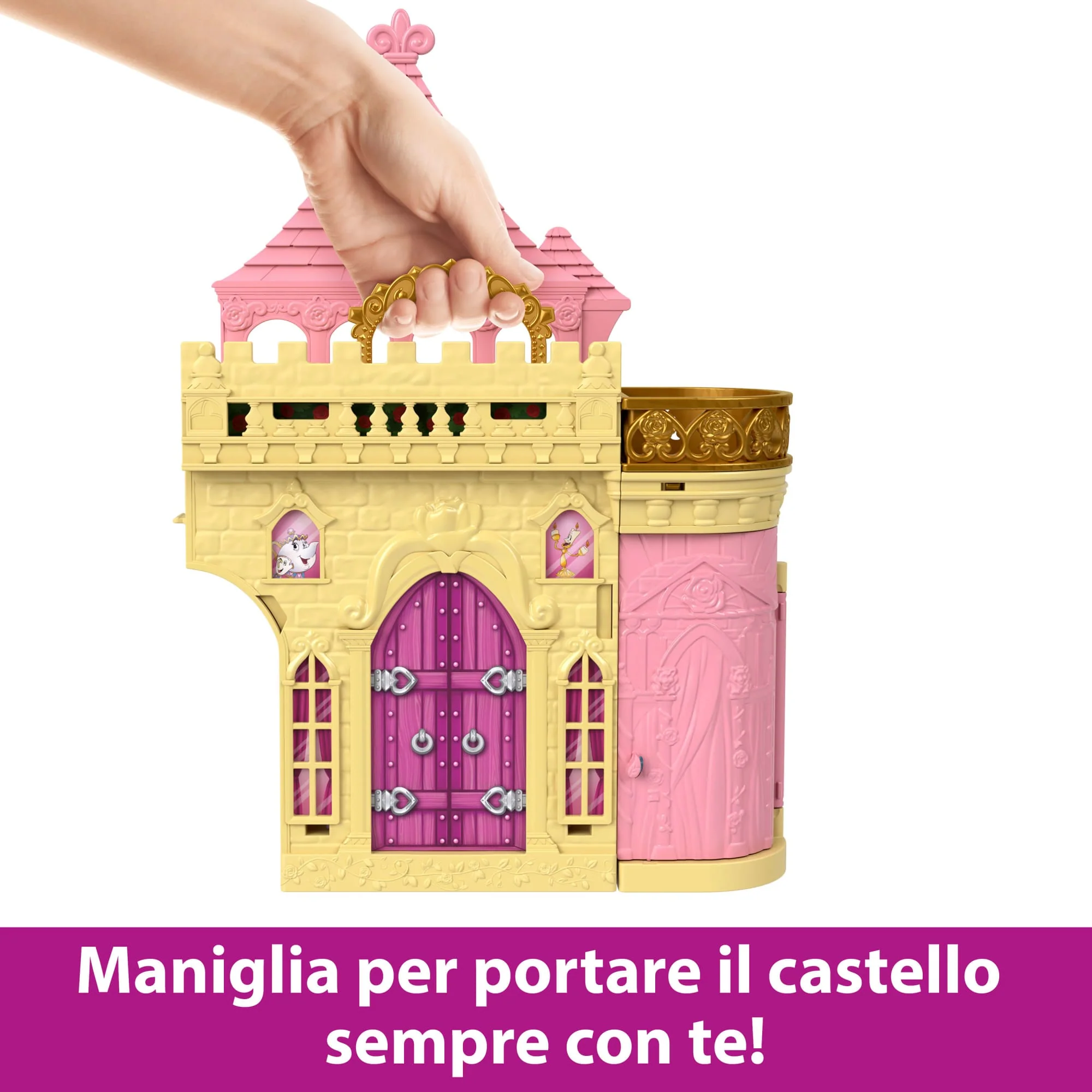 Disney Princess, Il Castello Di Belle, Set Componibile, Regalo Per Bambini E Bambine - Image 3