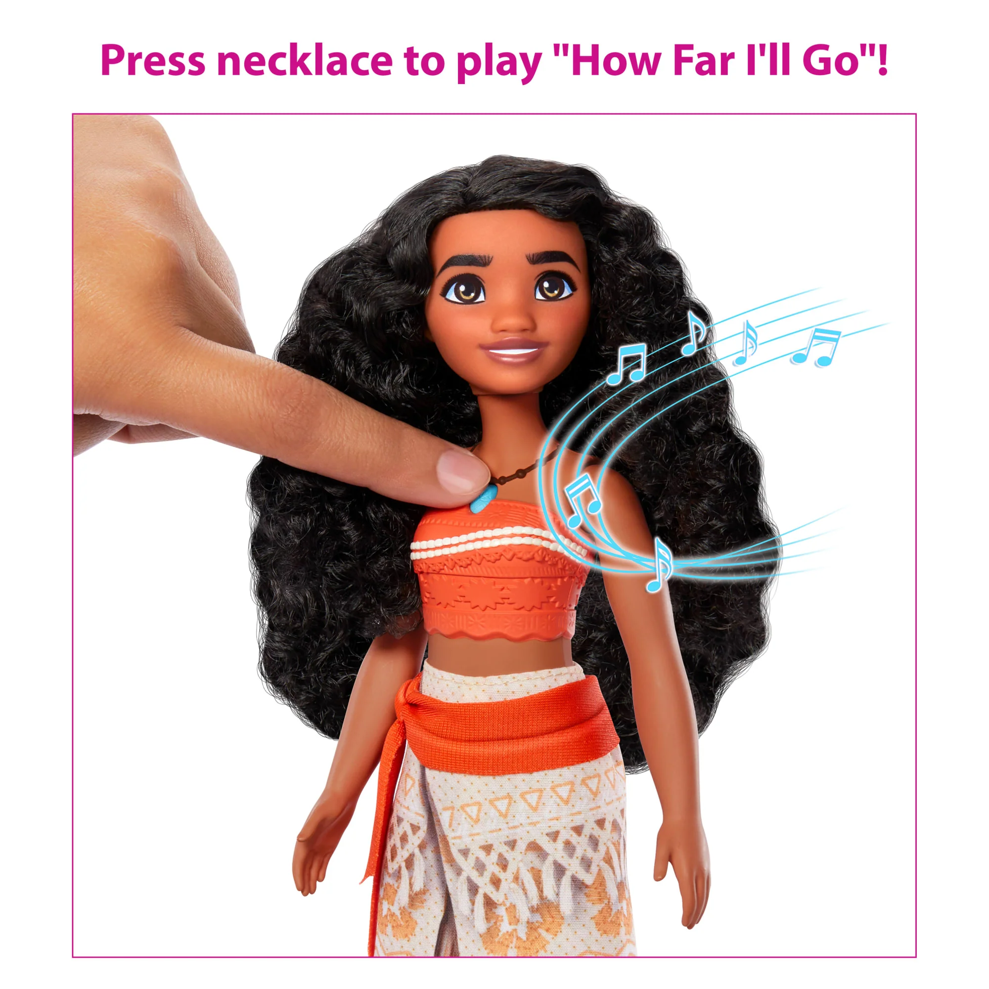 Disney Princess Singing Moana Doll, Sings Clip Of “How Far I’Ll Go” From Disney Movie - Image 4