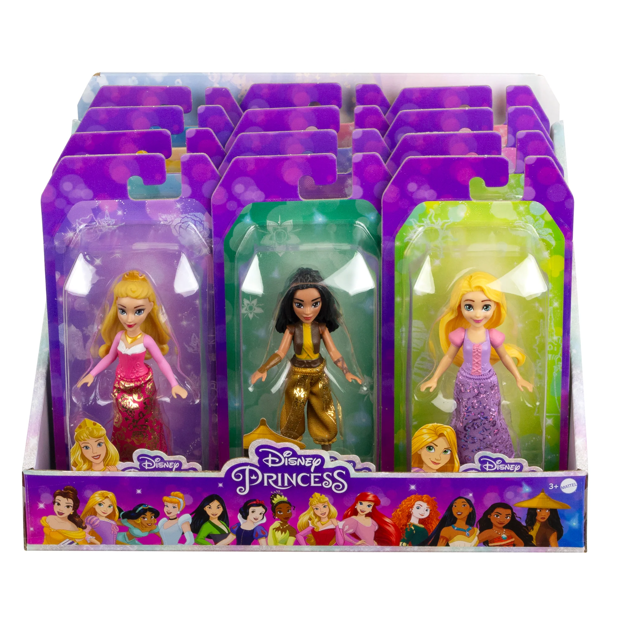 Disney Princess Small Dolls in Shiny Outfits With Removable Skirt Or Pants, Inspired By Movies