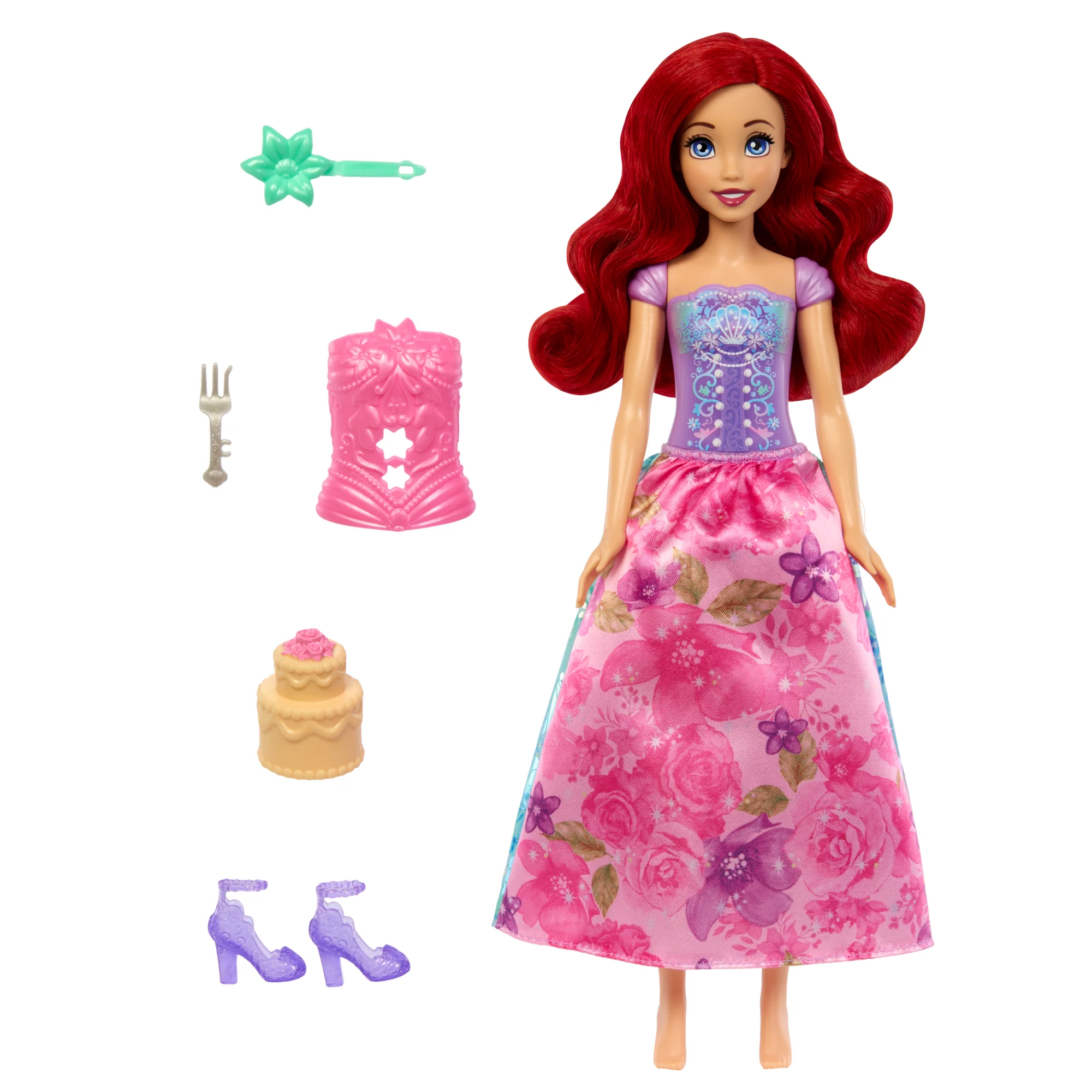 Disney Princess Spin & Reveal Κούκλα Άριελ & Αξεσουάρ Με 11 Εκπλήξεις - Image 6