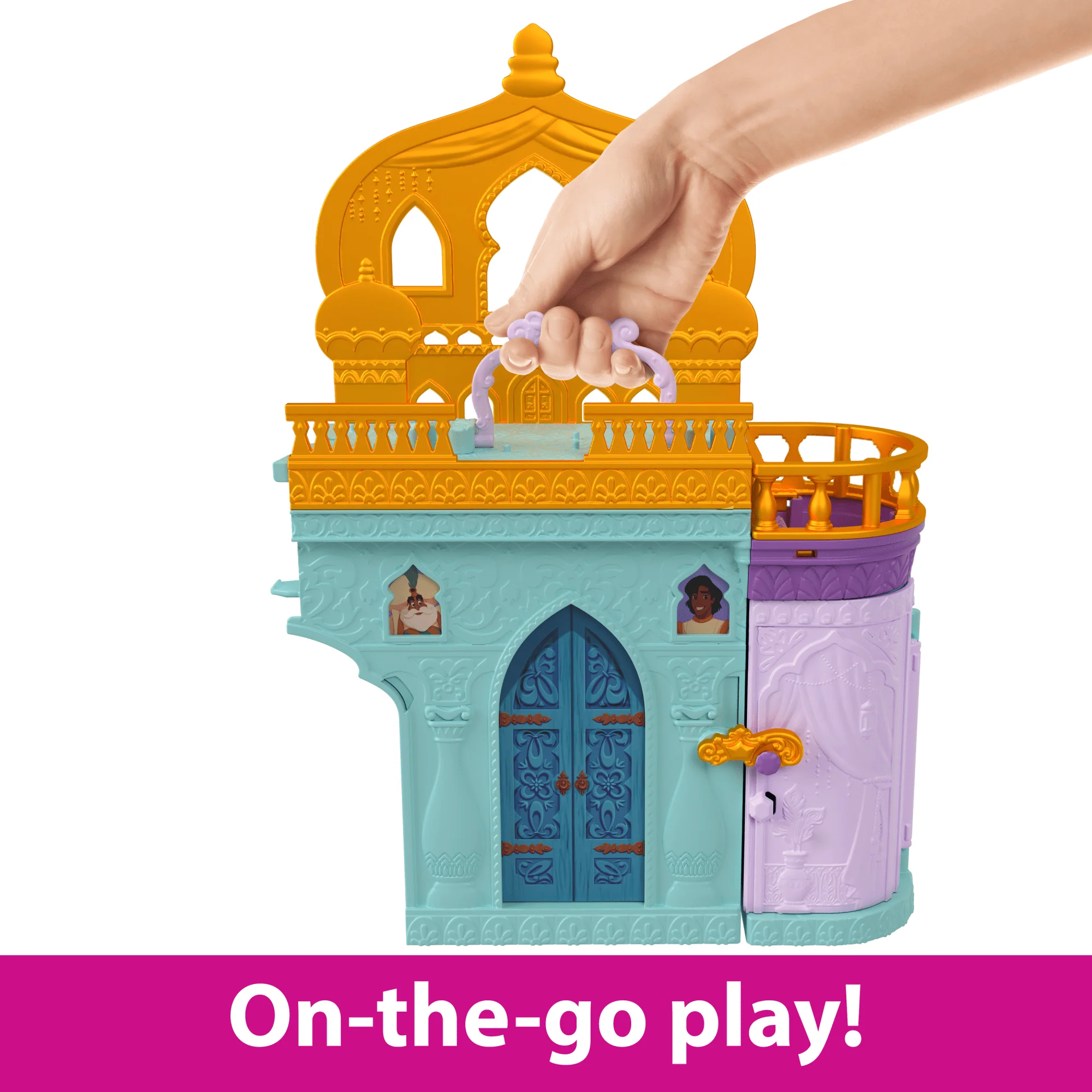 Disney Princess Jasmine Stacking Castle Doll House With Small Doll, Inspired By Disney Movie Aladdin - Image 3
