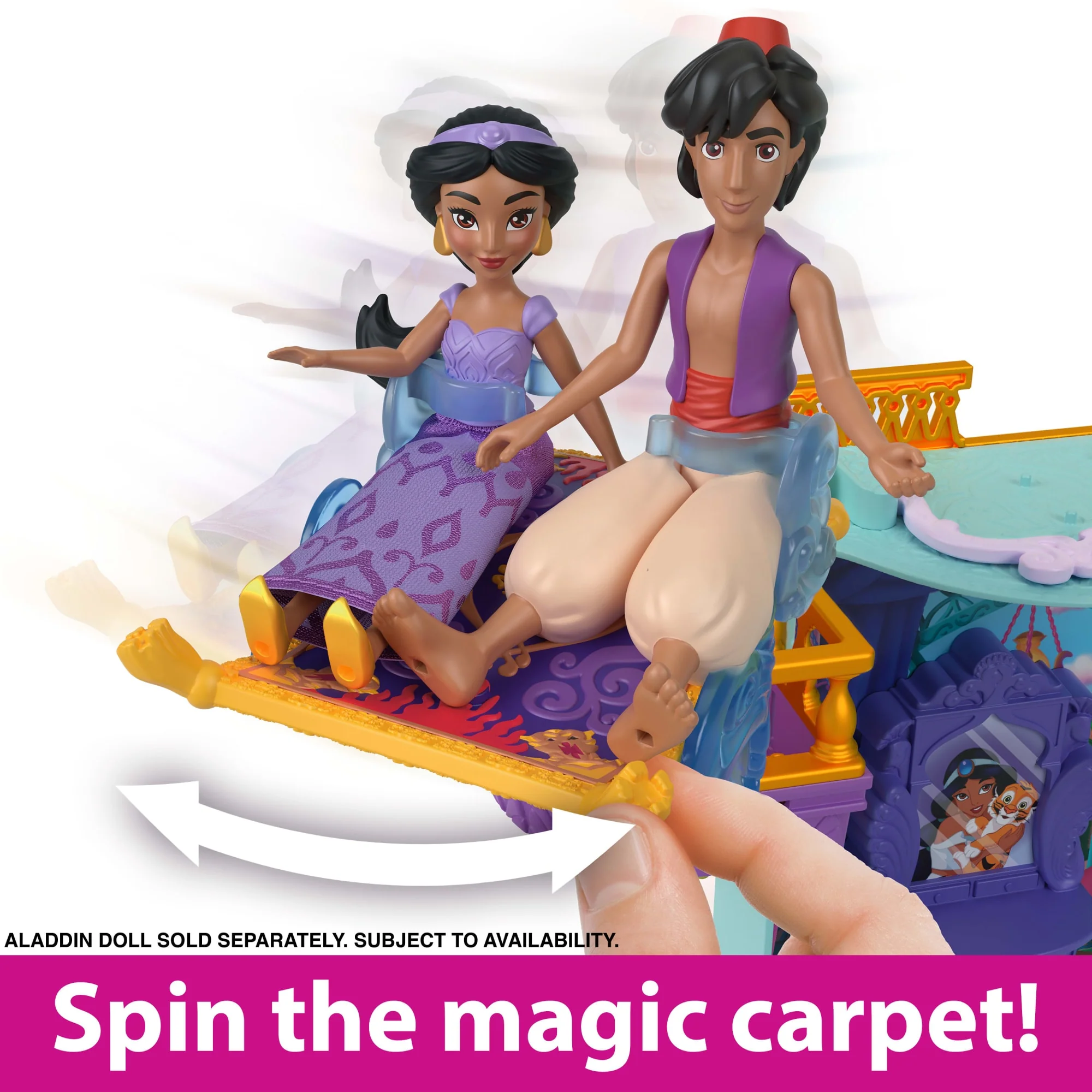 Disney Princess Jasmine Stacking Castle Doll House With Small Doll, Inspired By Disney Movie Aladdin - Image 4