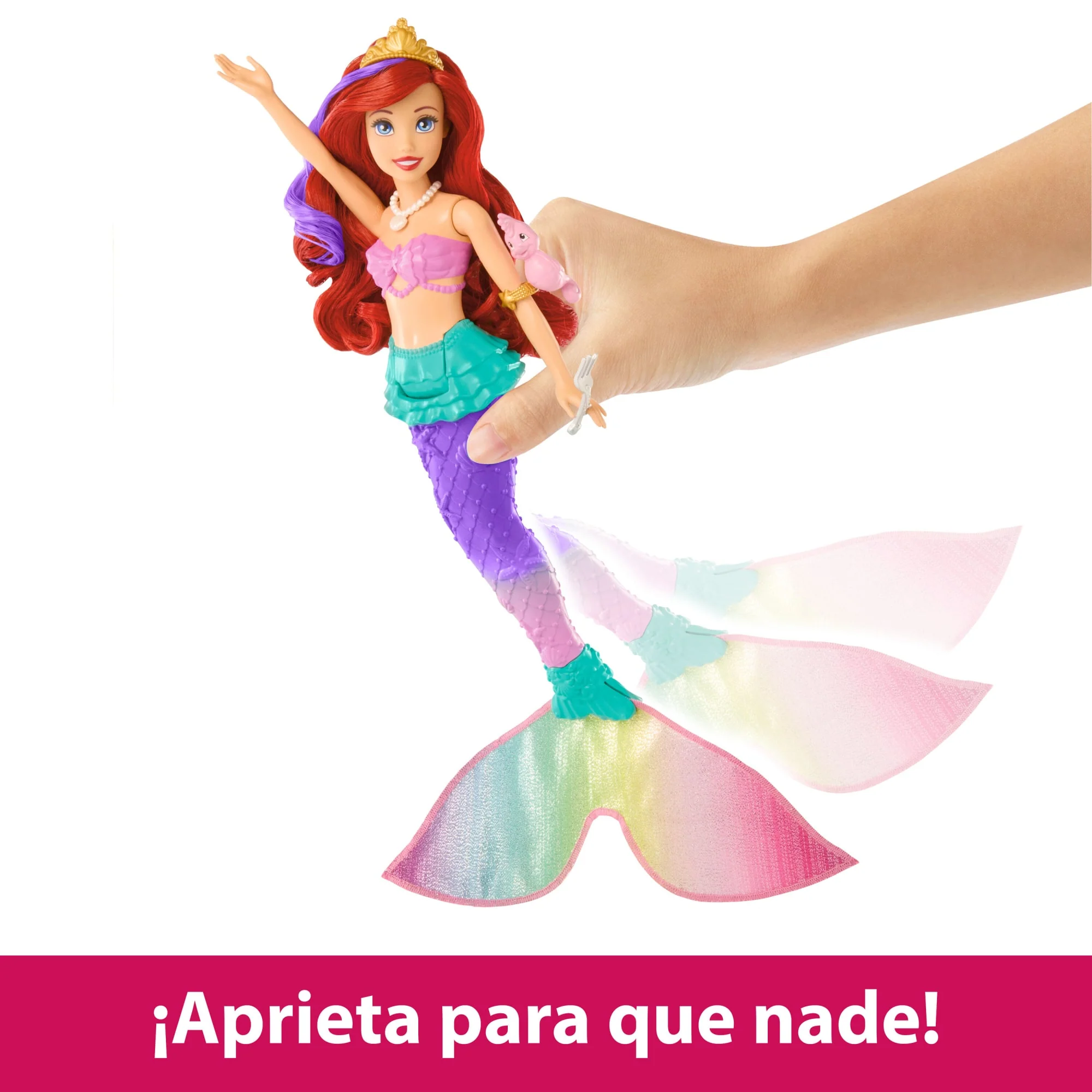 Juguetes De Disney Princesas, Muñeca De Sirena Que Nada Inspirada En Ariel - Image 4