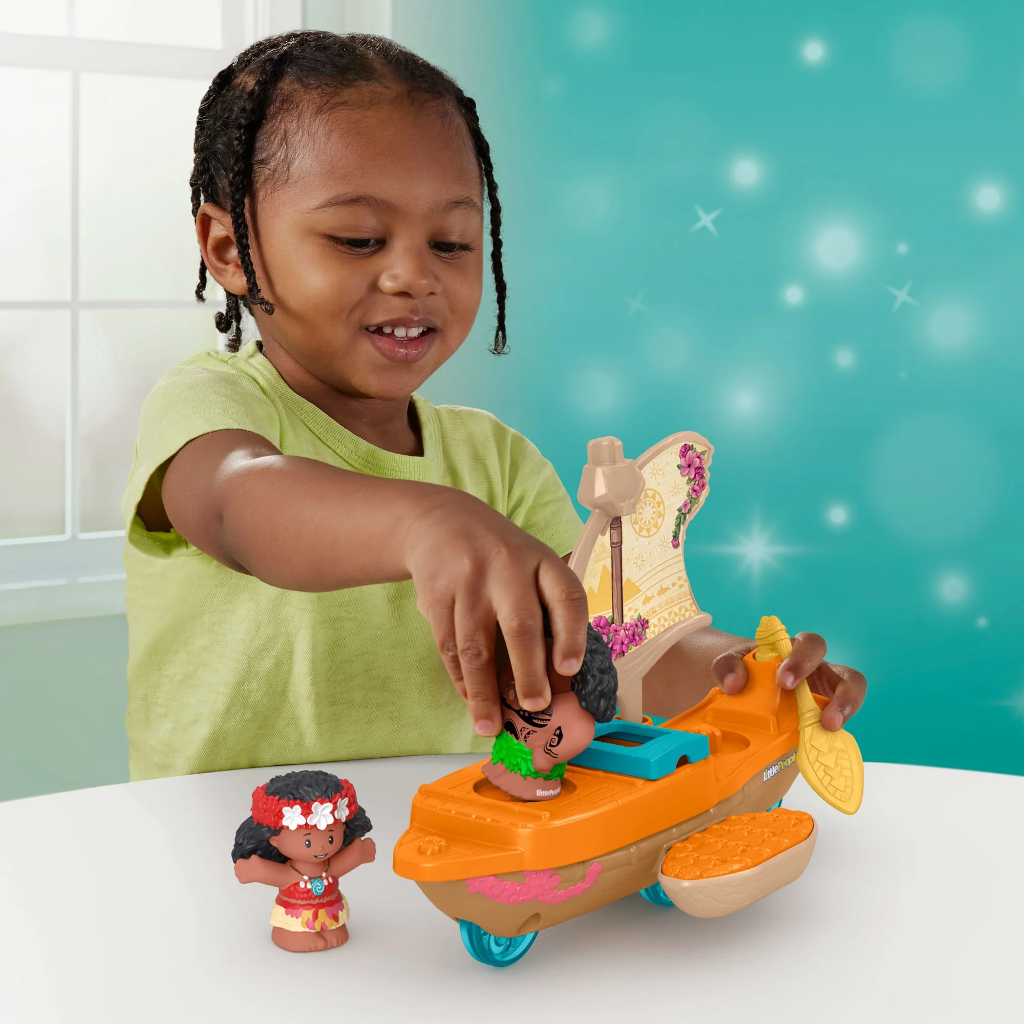 Fisher-Price Little People Disney Princess Vaiana Und Mauis Kanu Spielzeugset Für Kleinkinder - Image 2