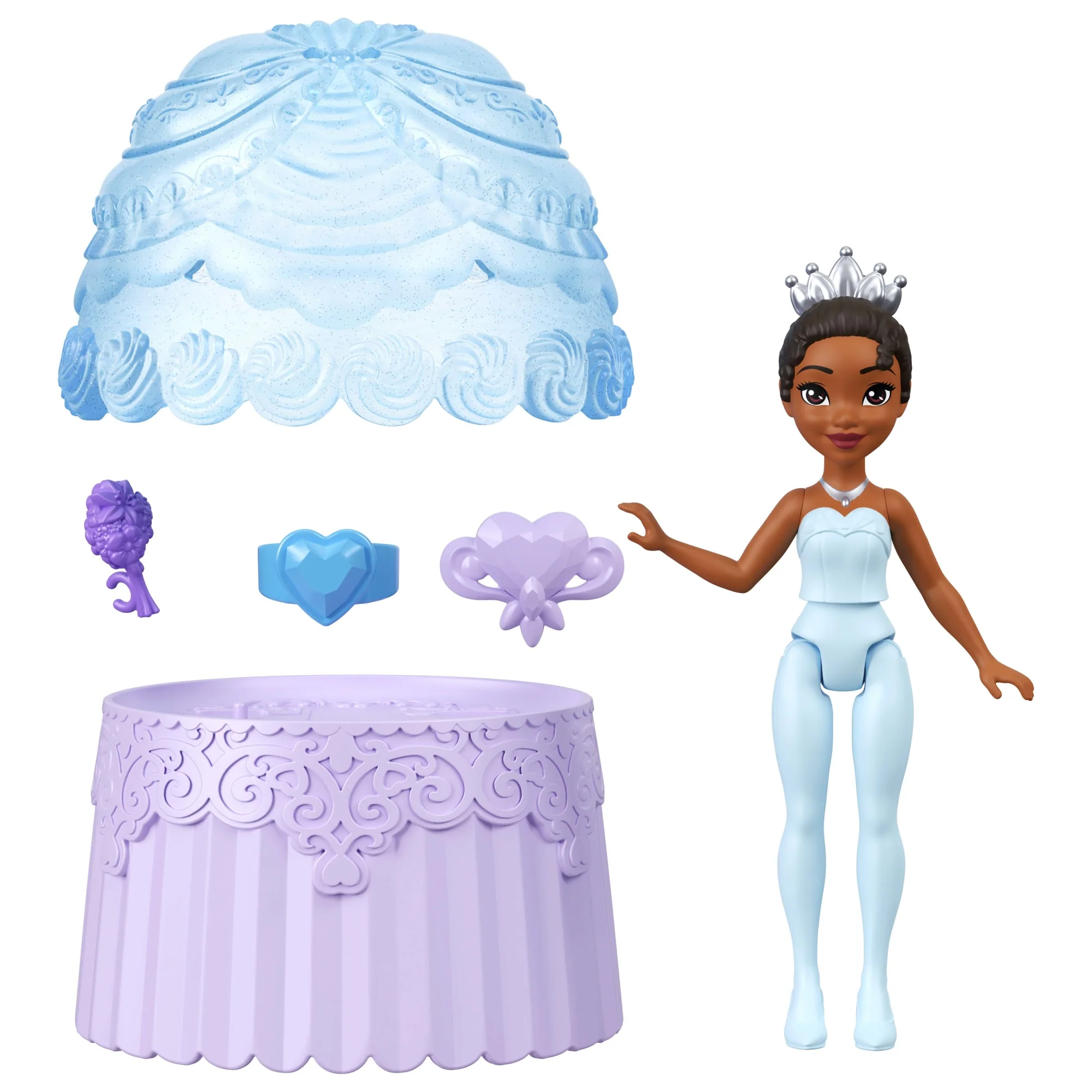Disney Princess Valentine Cupcake Small Doll Reveal With 5 Surprises Including Heart Ring For Child (Dolls May Vary) - Image 2