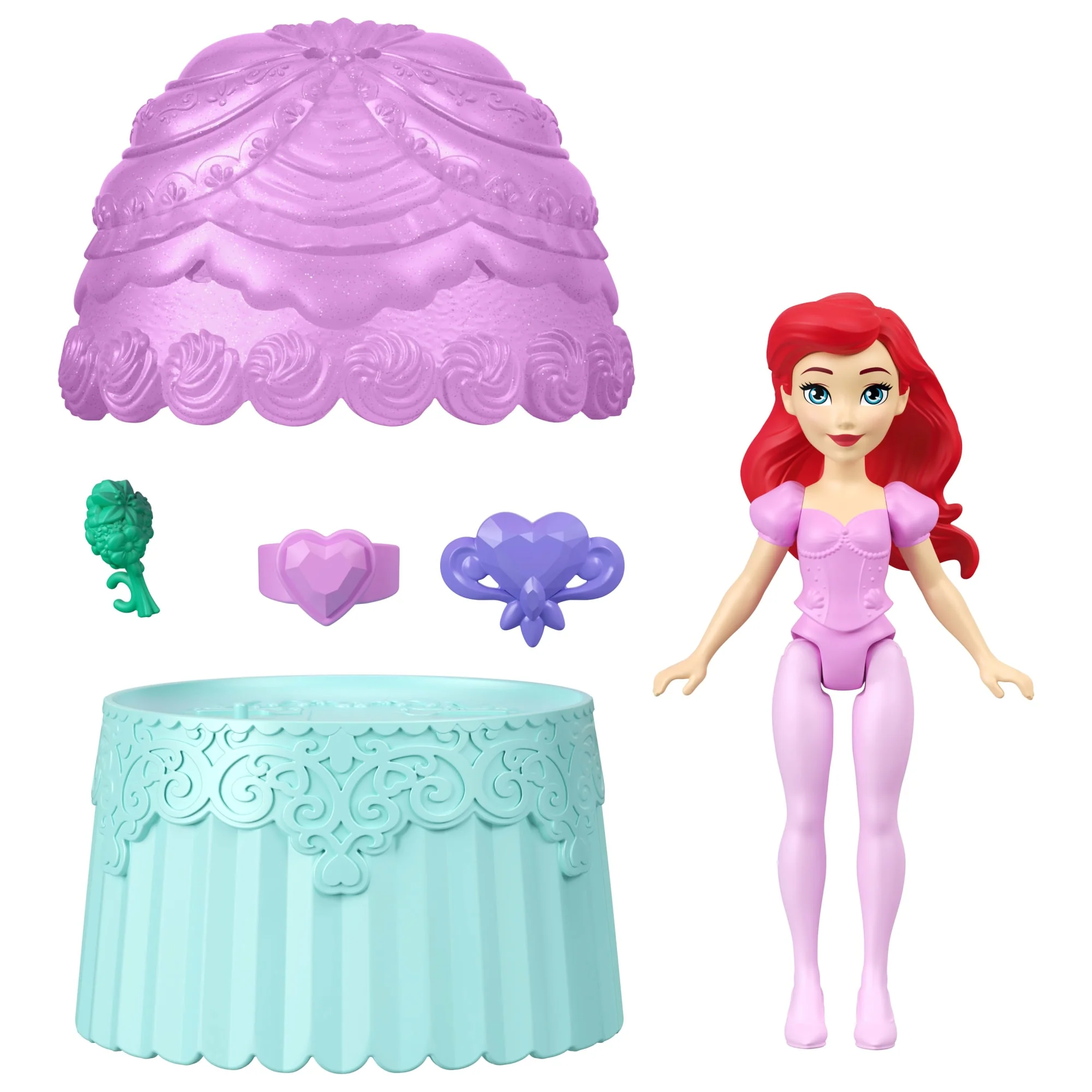 Disney Princess Valentine Cupcake Small Doll Reveal With 5 Surprises Including Heart Ring For Child (Dolls May Vary) - Image 4