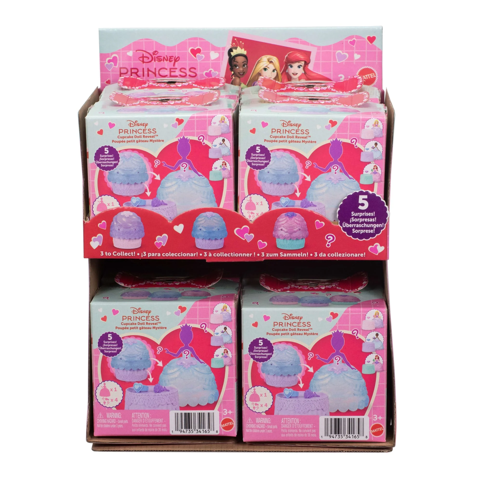 Disney Princess Valentine Cupcake Small Doll Reveal With 5 Surprises Including Heart Ring For Child (Dolls May Vary) - Image 6