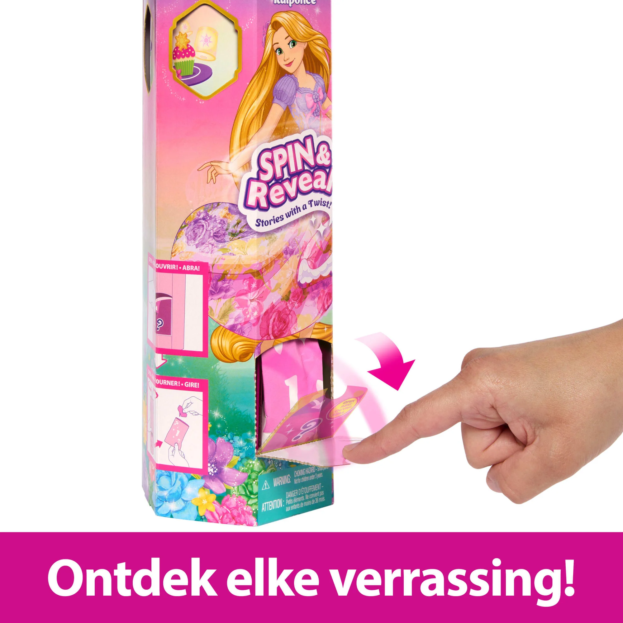 Disney Prinses Draaien En Ontdekken, Rapunzel Modepop En Accessoires Met 11 Verrassingen - Image 4