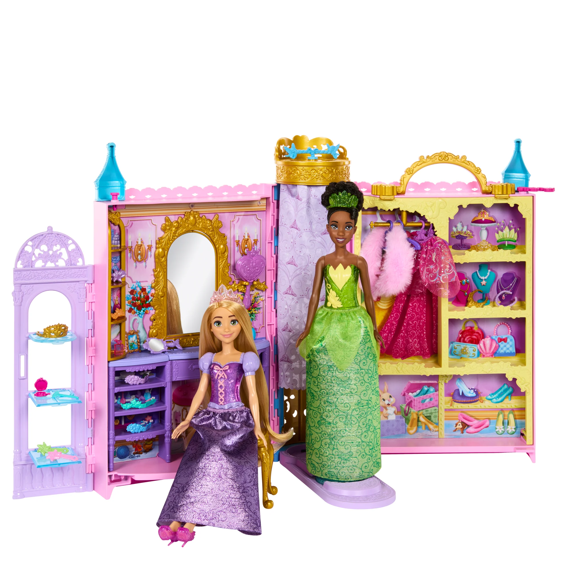 Disney Prinses Klaar Voor Het Bal, Kast Met Outfits, Accessoires En Opbergruimte, Geopend 61 Cm Breed - Image 5