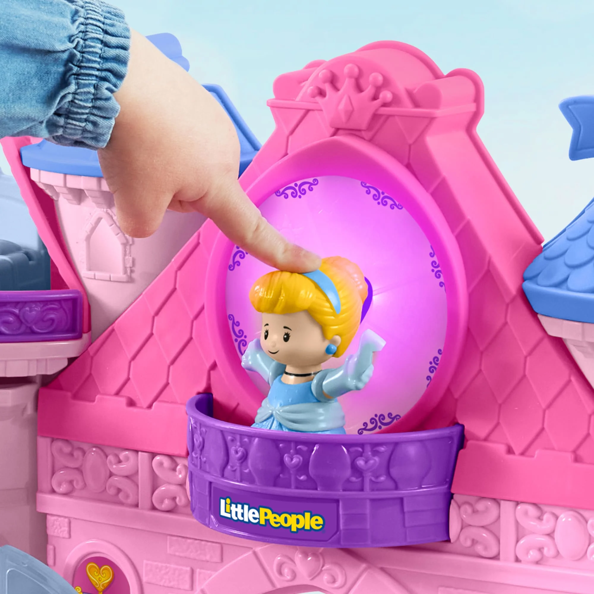 Disney Prinses, Speelset Voor Peuters Van Little People, Magisch Kasteel Met Licht En Dans, Met 2 Figuren - Image 3