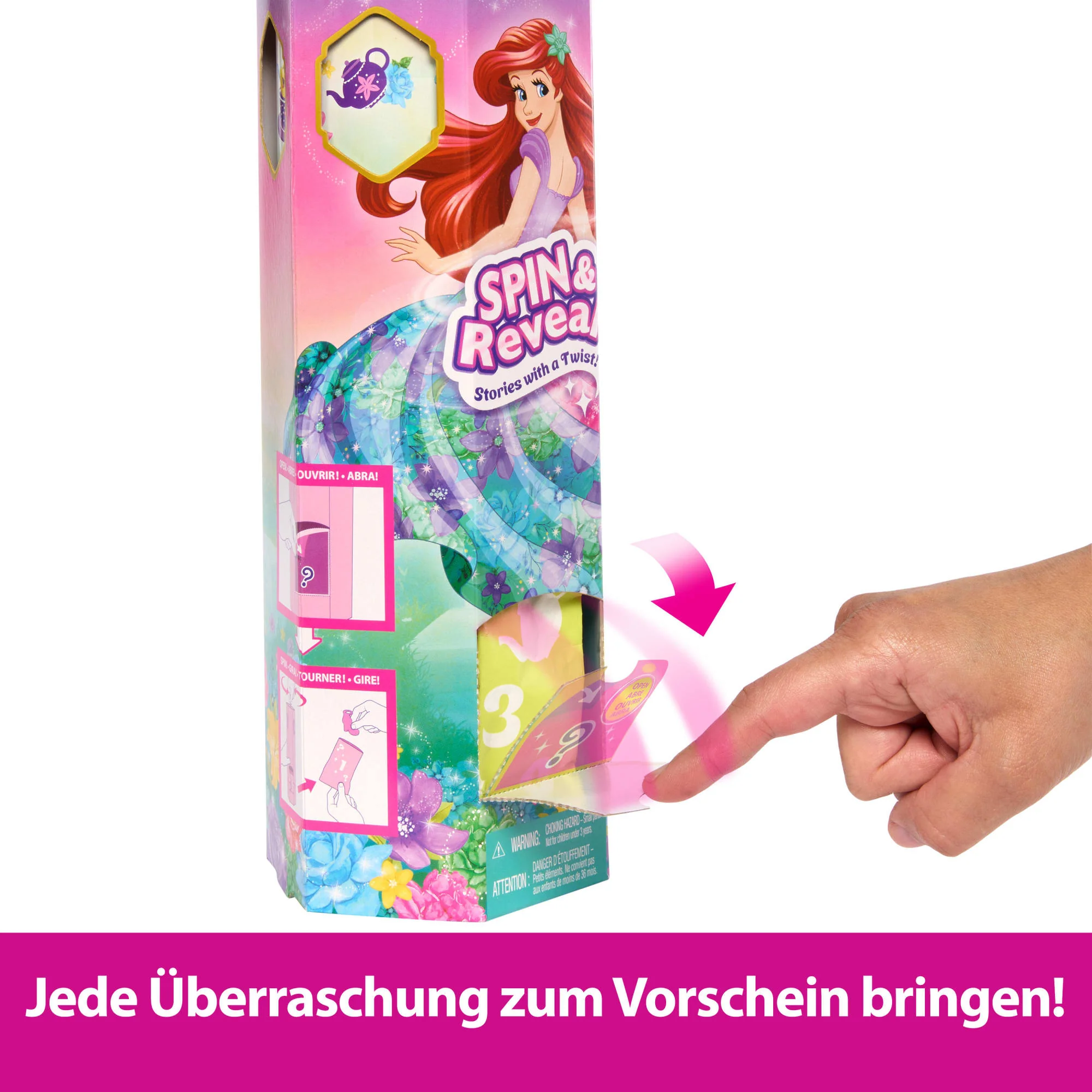 Disney Prinzessin Spin & Reveal Arielle-Modepuppe Und Accessoires Mit 11 Überraschungen - Image 4