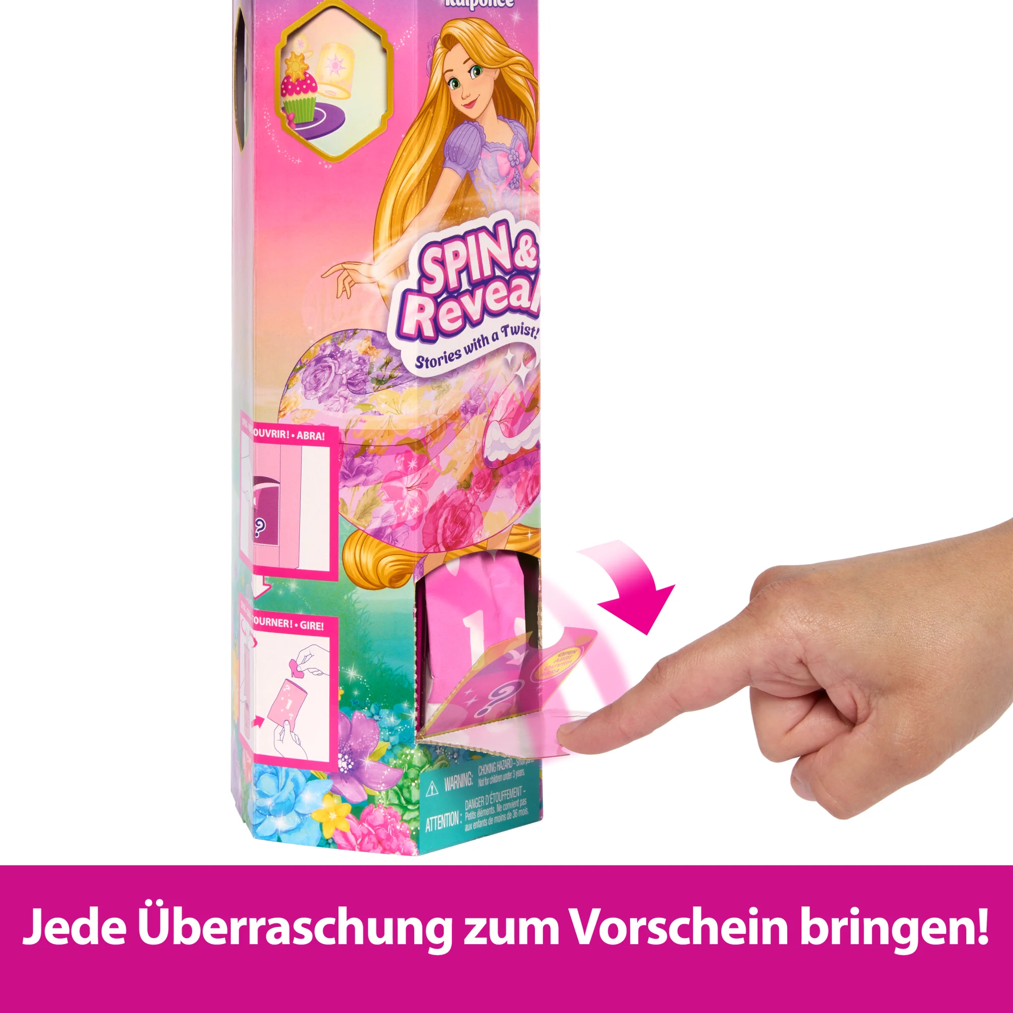 Disney Prinzessin Spin & Reveal Rapunzel-Modepuppe Und Accessoires Mit 11 Überraschungen - Image 4