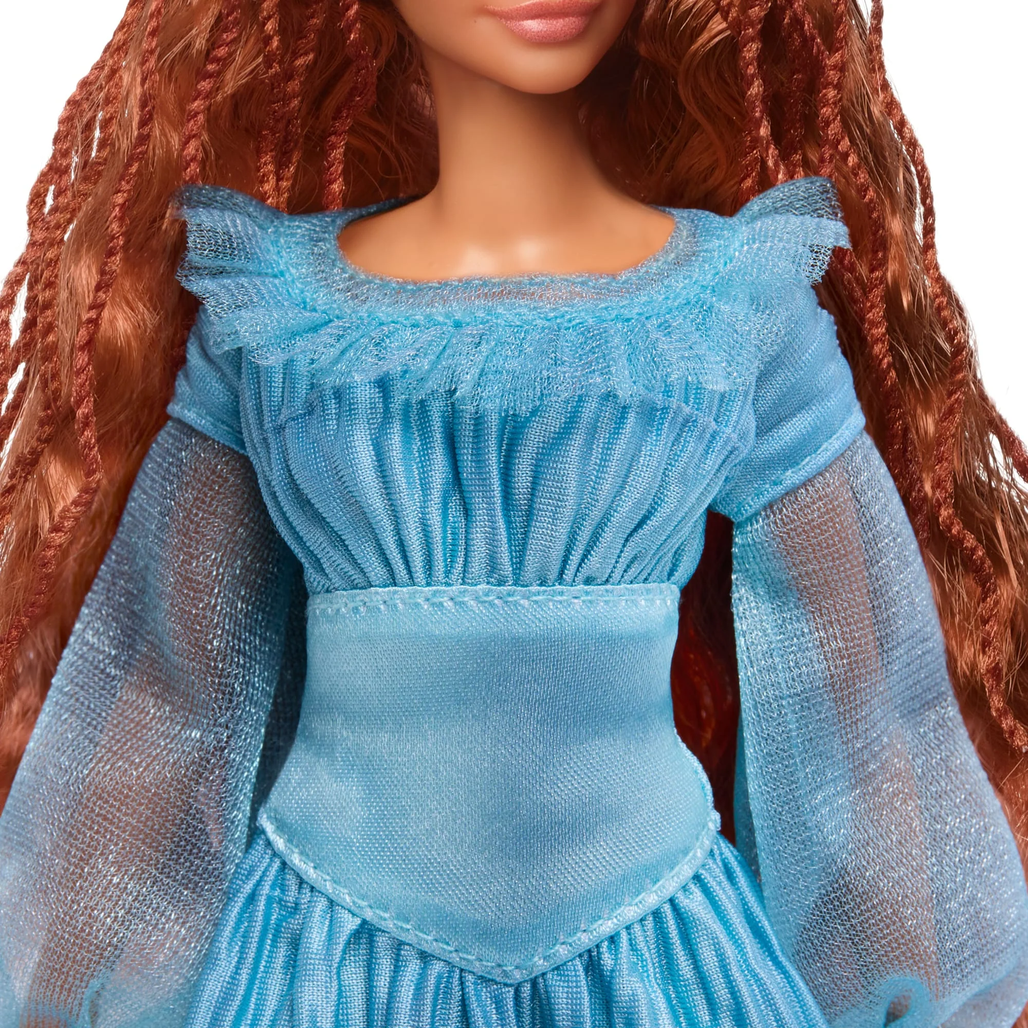 Disney The Little Mermaid Ariel Fashion Doll On Land in Signature Blue Dress - Image 4