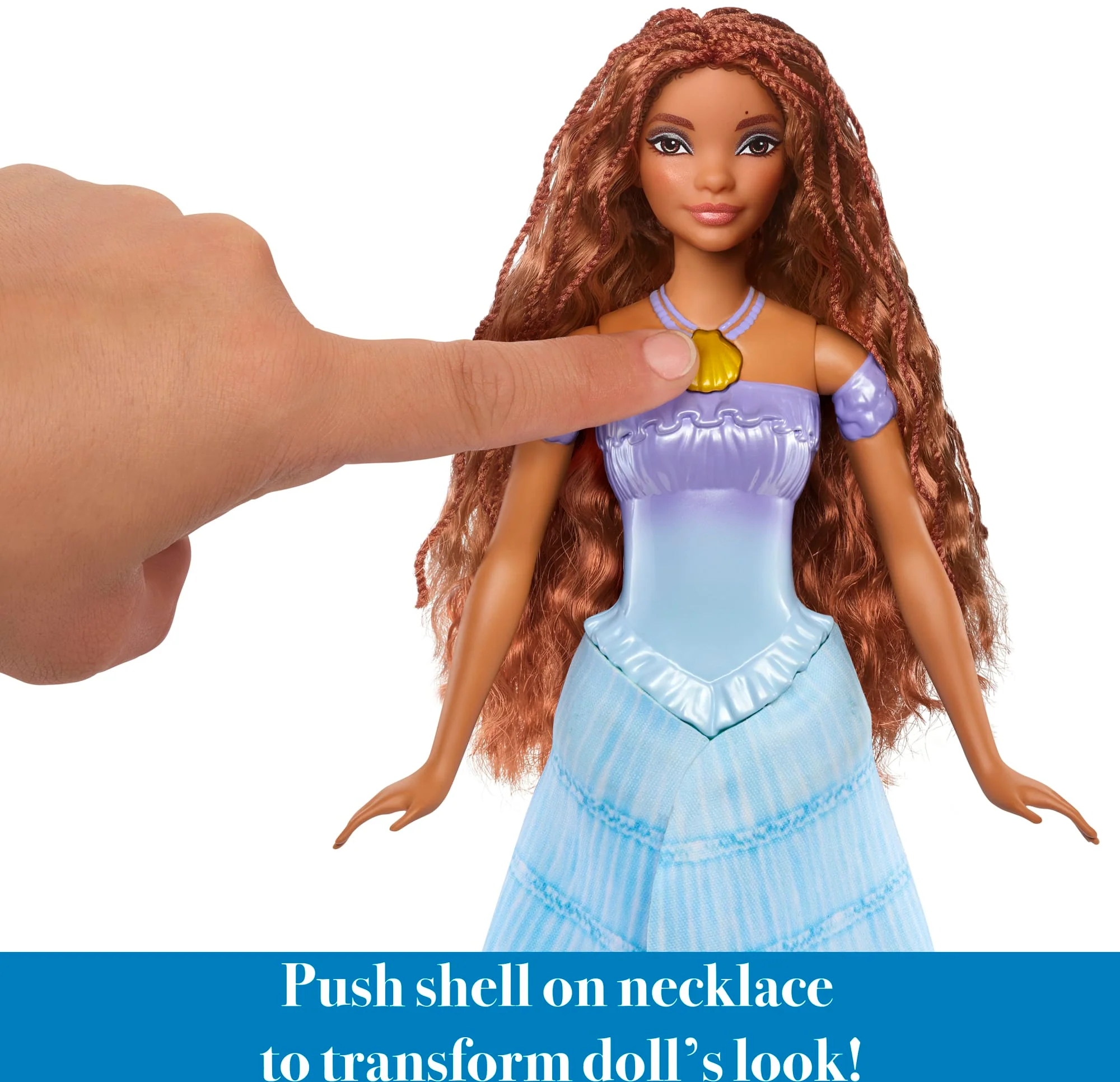 Disney The Little Mermaid Transforming Ariel Fashion Doll, Switch from Human to Mermaid - Image 3