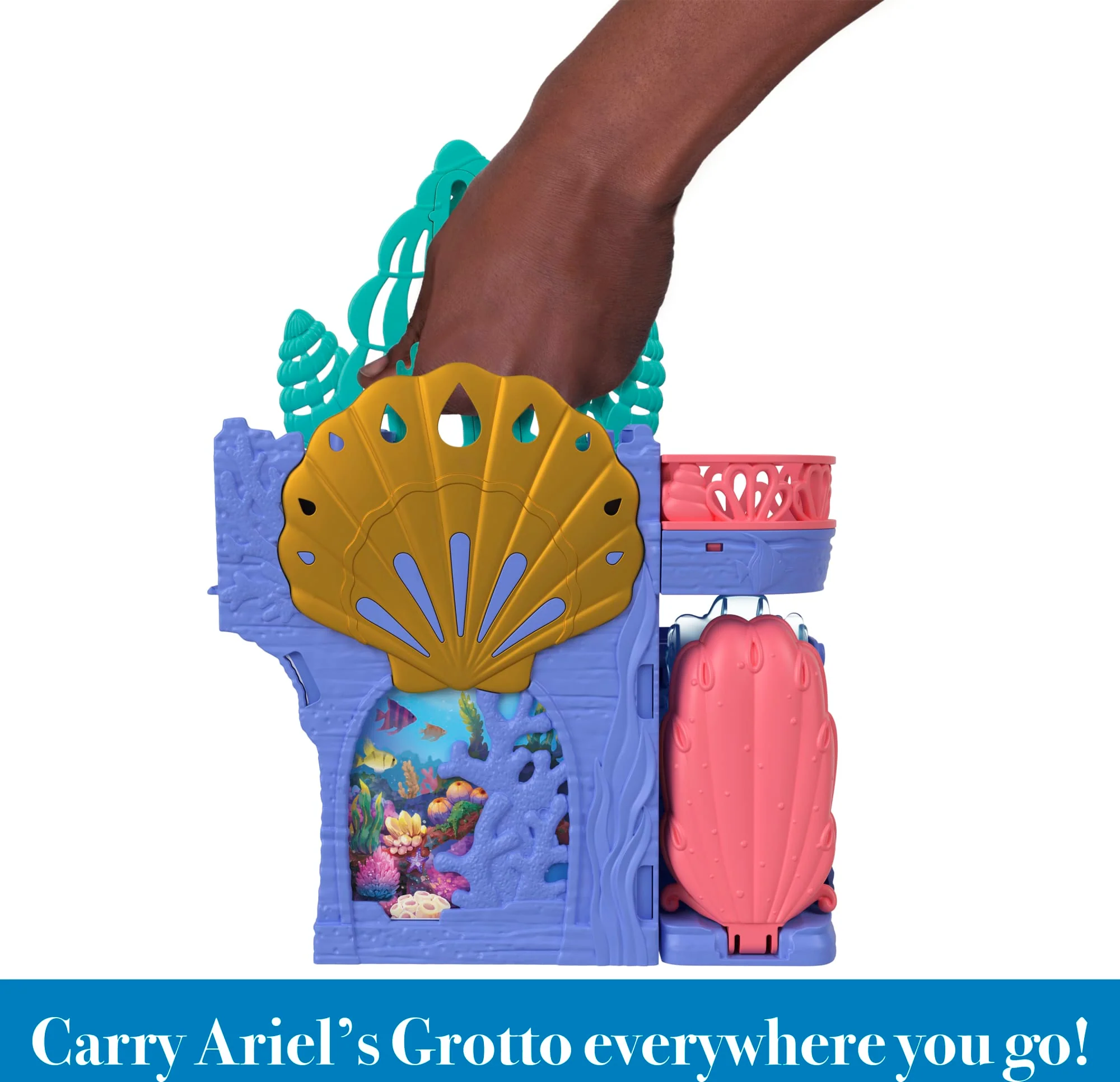 Disney The Little Mermaid Storytime Stackers Ariel's Grotto Playset and 10 Accessories - Image 3