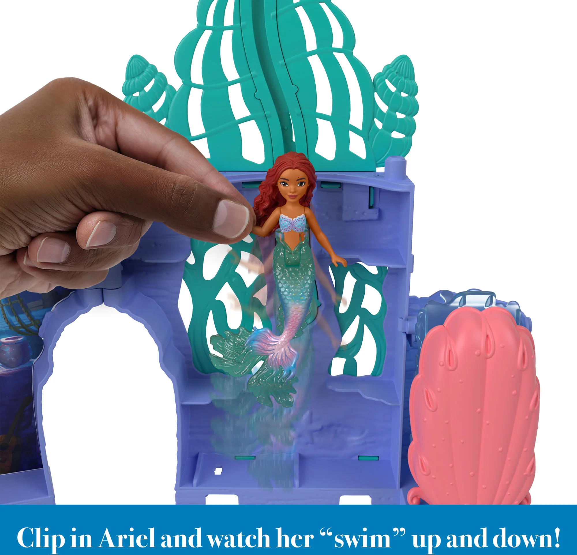 Disney The Little Mermaid Storytime Stackers Ariel's Grotto Playset and 10 Accessories - Image 5