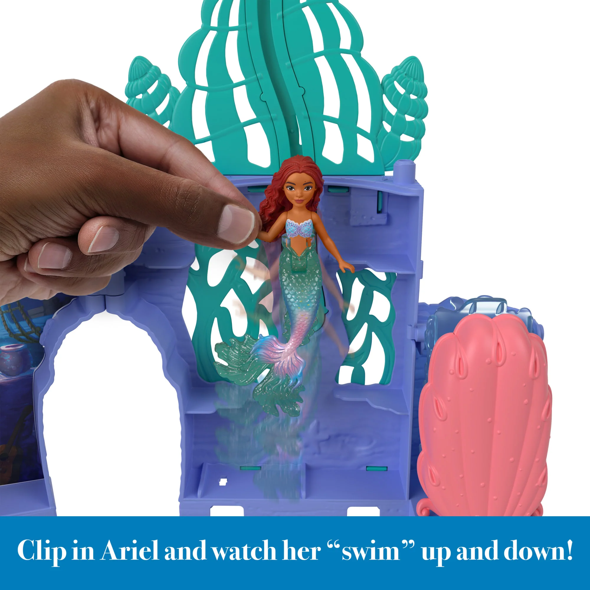 Disney The Little Mermaid Storytime Stackers Ariel's Grotto Playset And 10 Accessories - Image 5
