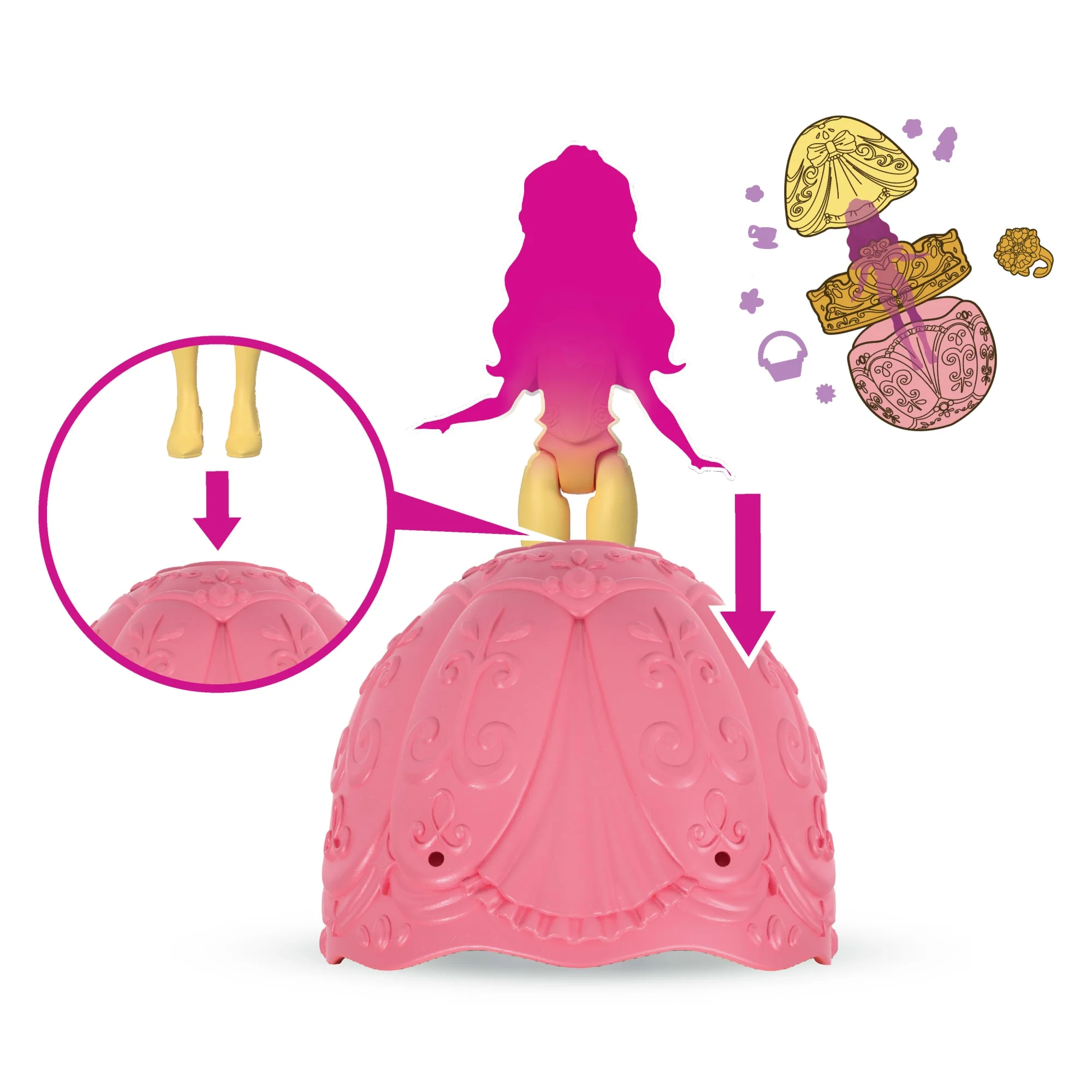 Disney-Œuf De Pâques Surprise Princesse-Poupée, Jupes Et Accessoires - Image 3