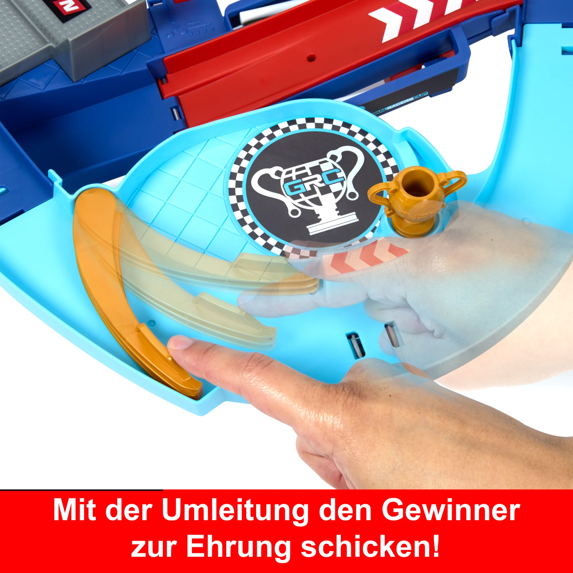Disney Und Pixar Cars Grc Sprung-Rennstrecke Spielset Mit 2 Spielzeugfahrnzeugen, Darunter Lightning Mcqueen - Image 3