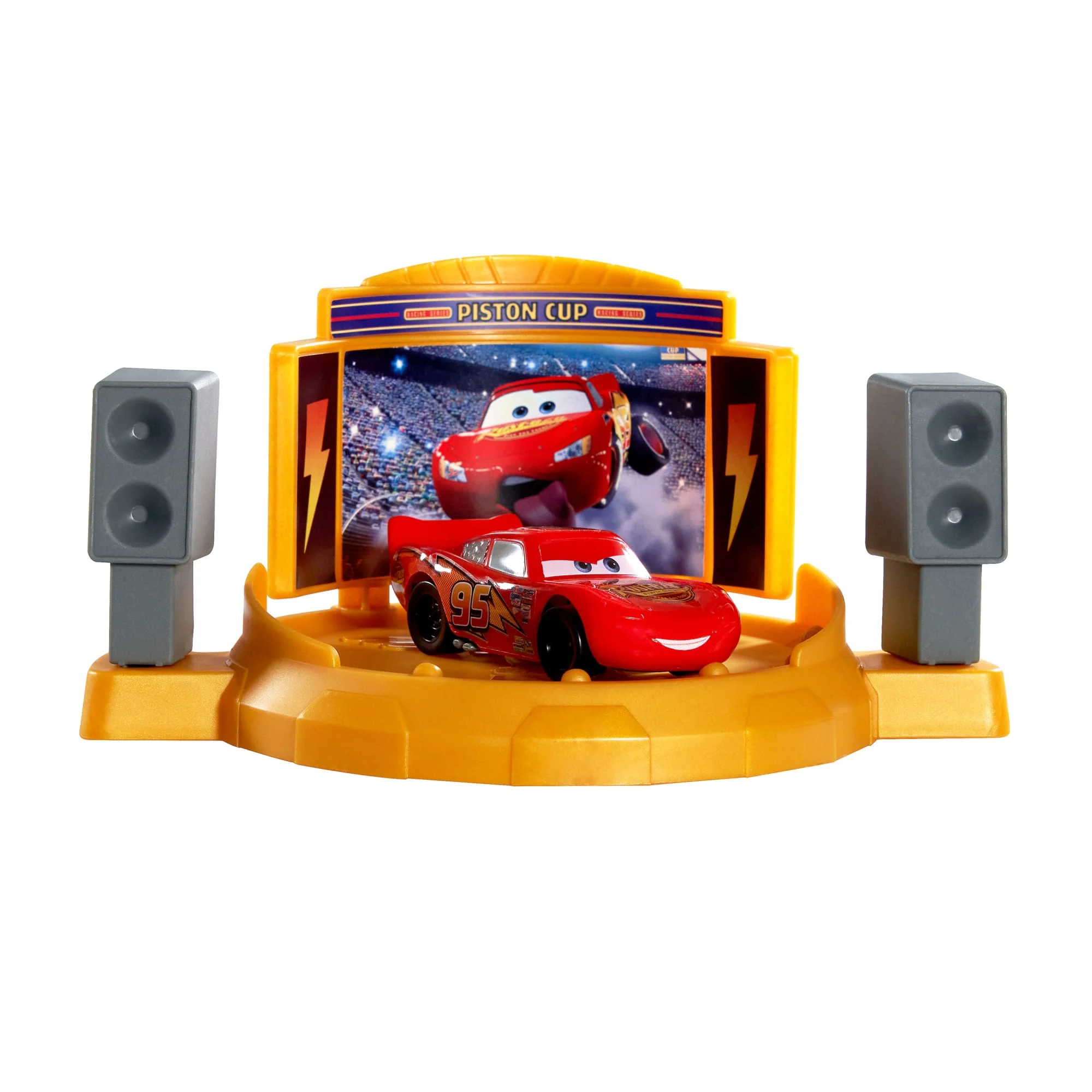 Disney Und Pixar Cars Piston Cup Sprung- Und Stunt-Rennstrecke-Spielset Und Lightning Mcqueen Spielzeugauto - Image 4