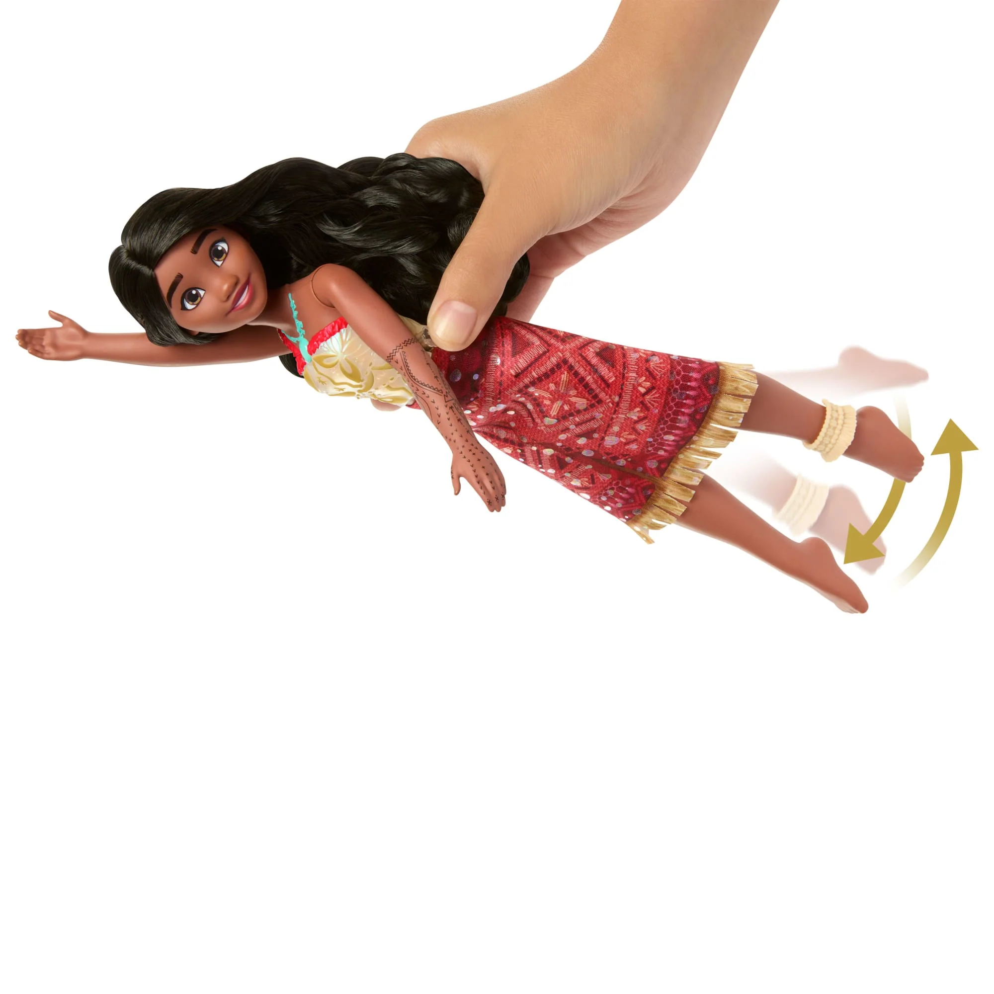 Juguetes Vaiana 2 De Disney, Muñeca De Moda Navegante Vaiana Nadadora Con 2 Accesorios Y Corpiño Que Cambia De Color - Image 3